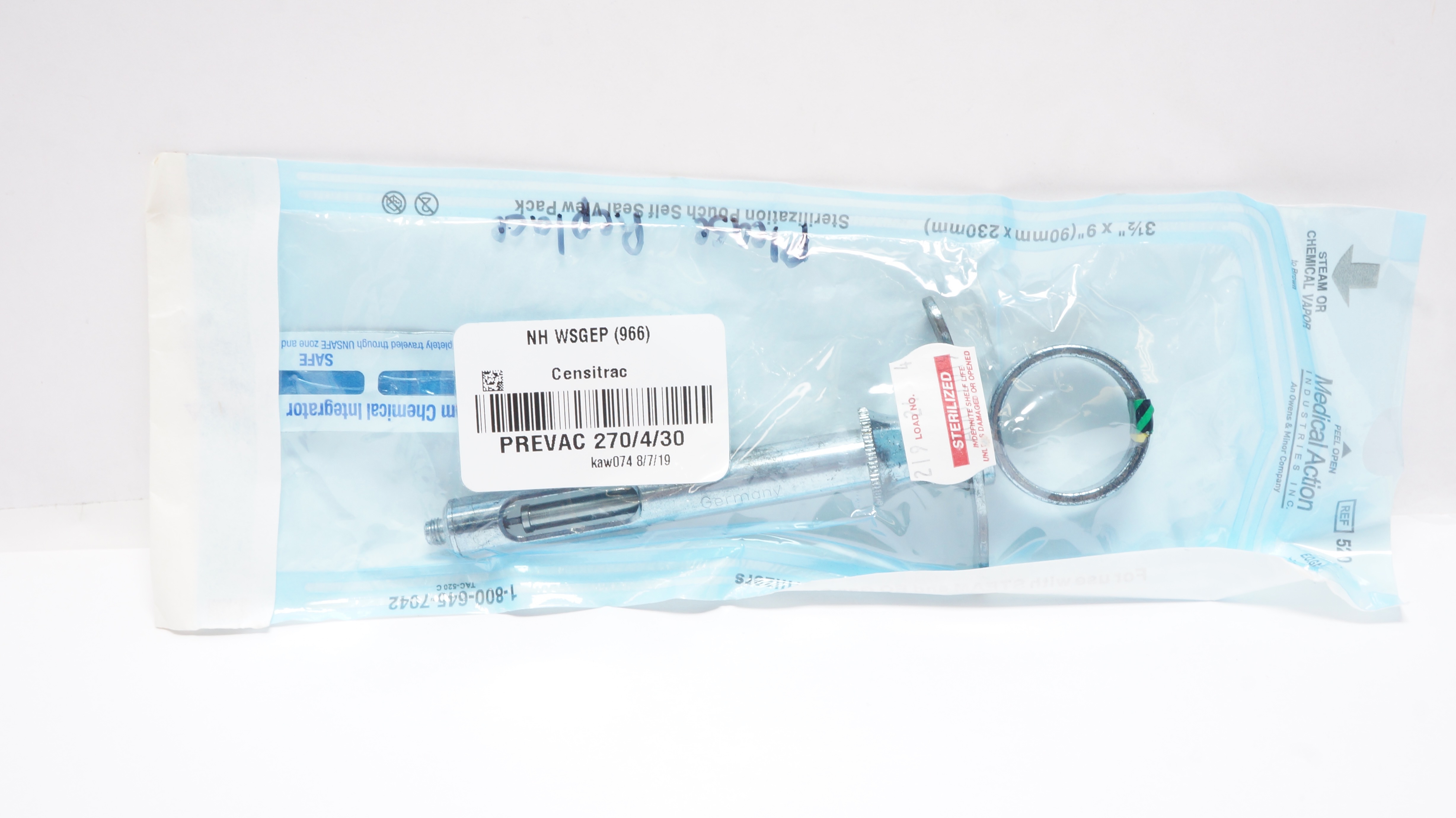 Medical Action 520 Sterilization Pouch Self Seal View Pack 3 1/2 x 9In