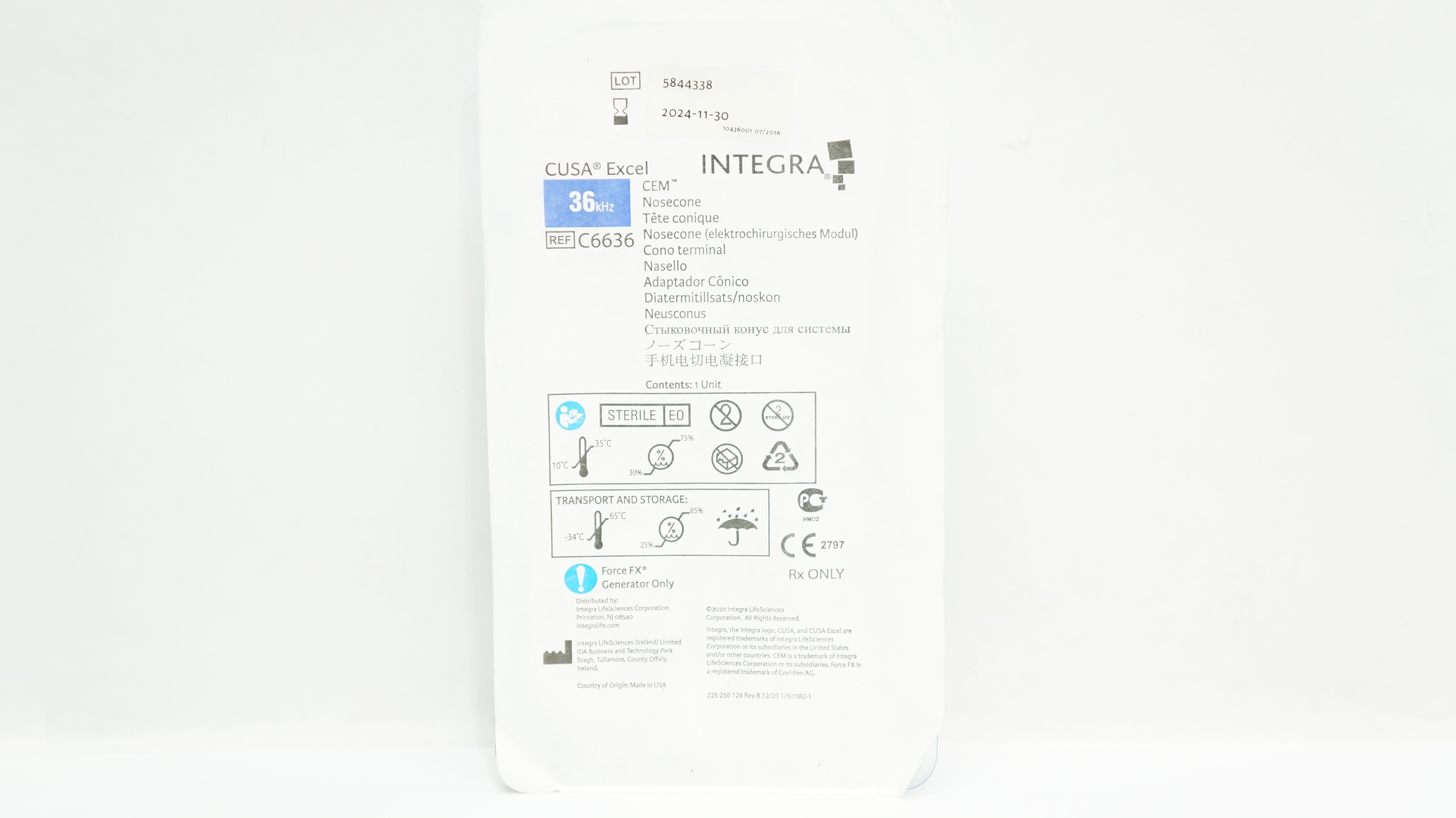 Integra C6636 Cusa Excel CEM Nosecone 36kHz.