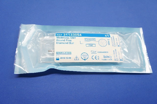 Medtronic 31133054 ENT Round Fine Diamond Bur, Standard, 3mm