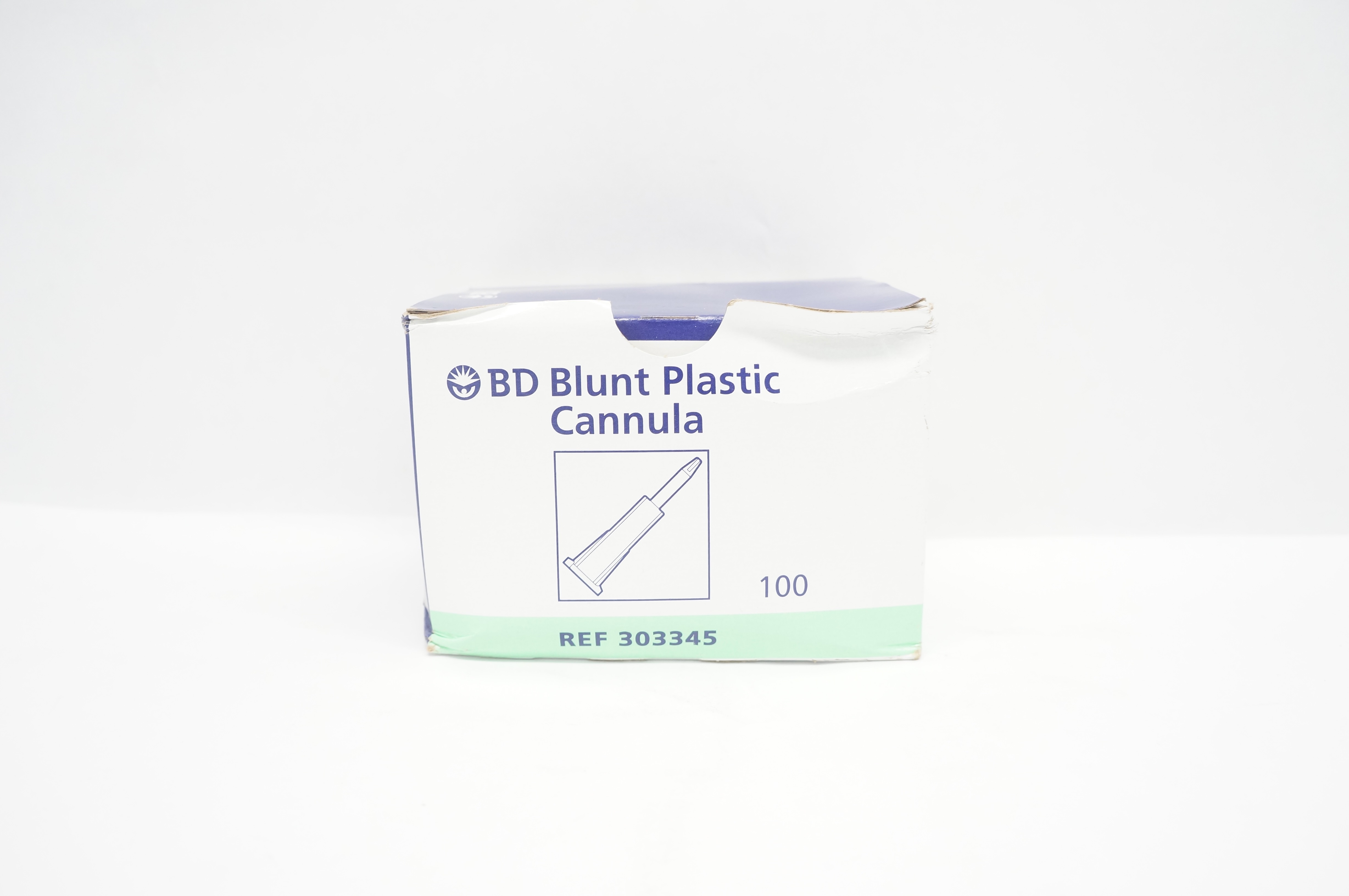 BD 303345 Blunt Plastic Cannula - Box of 100
