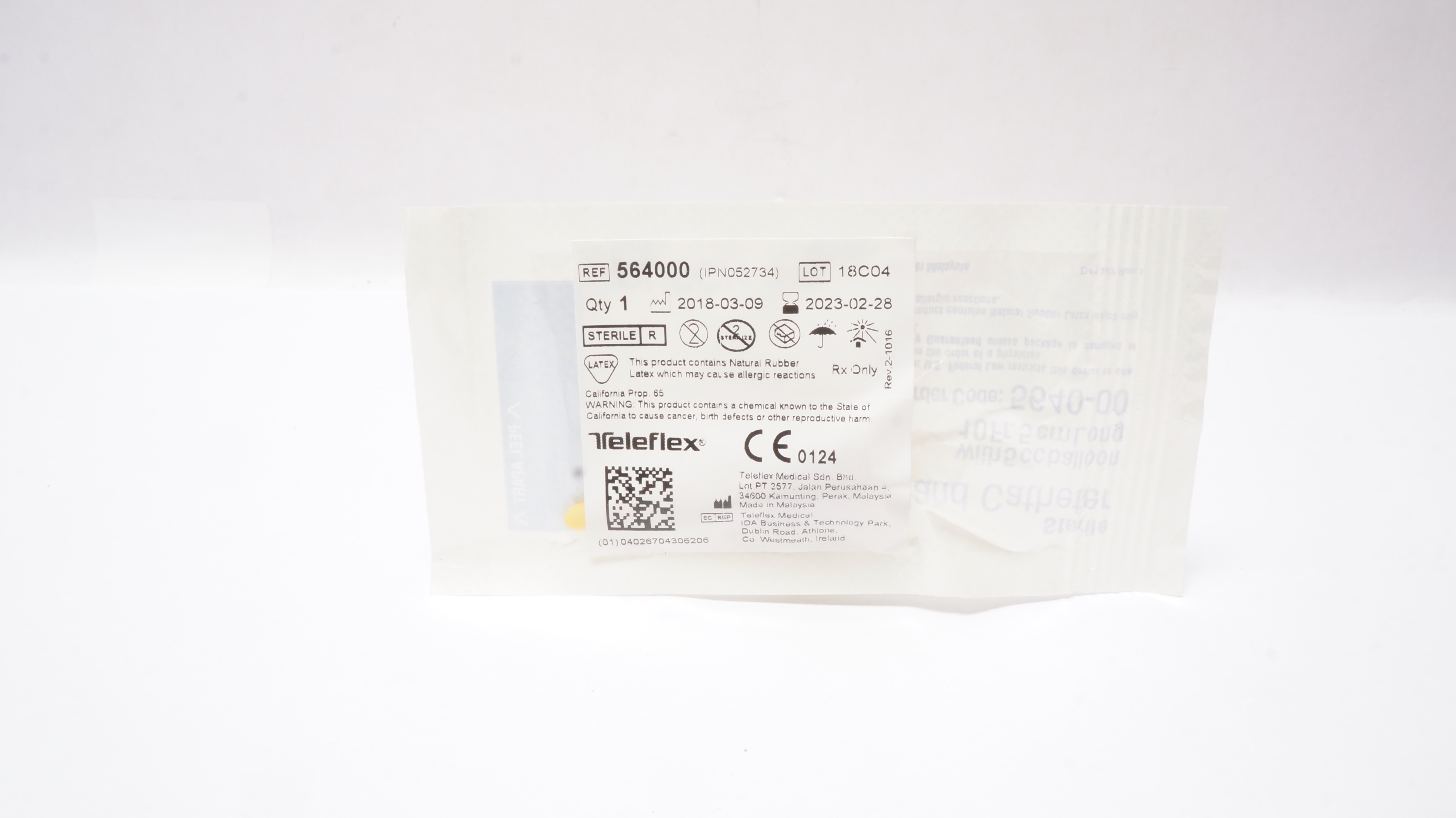 Teleflex 564000 Rusch Word Bartholin Gland Cath. 10Fr x 5cm 5cc Balloon (x)