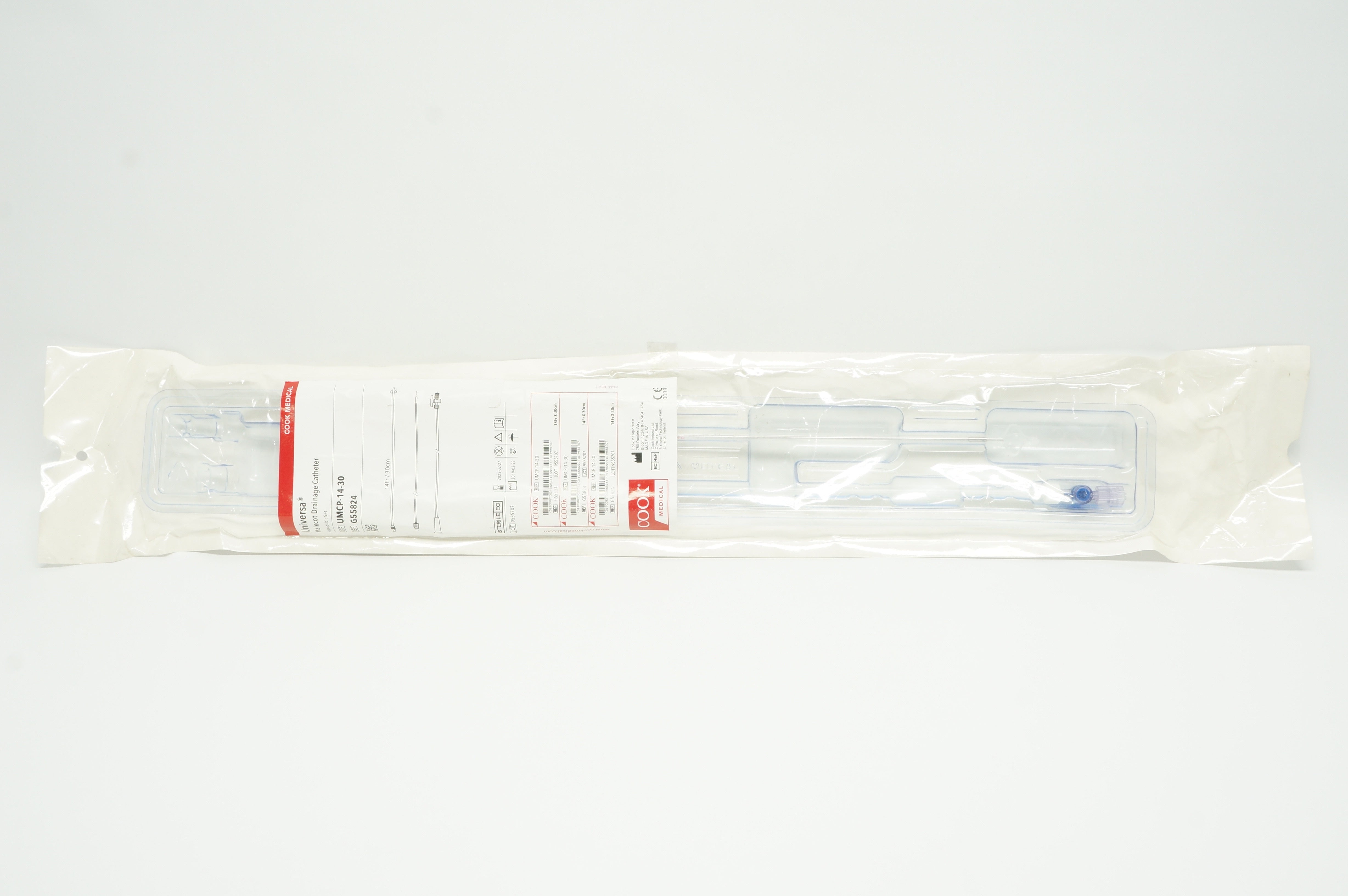 Cook G55824 Universa Malecot Drainage Cath. Suprapubic Set 14Fr x 30cm