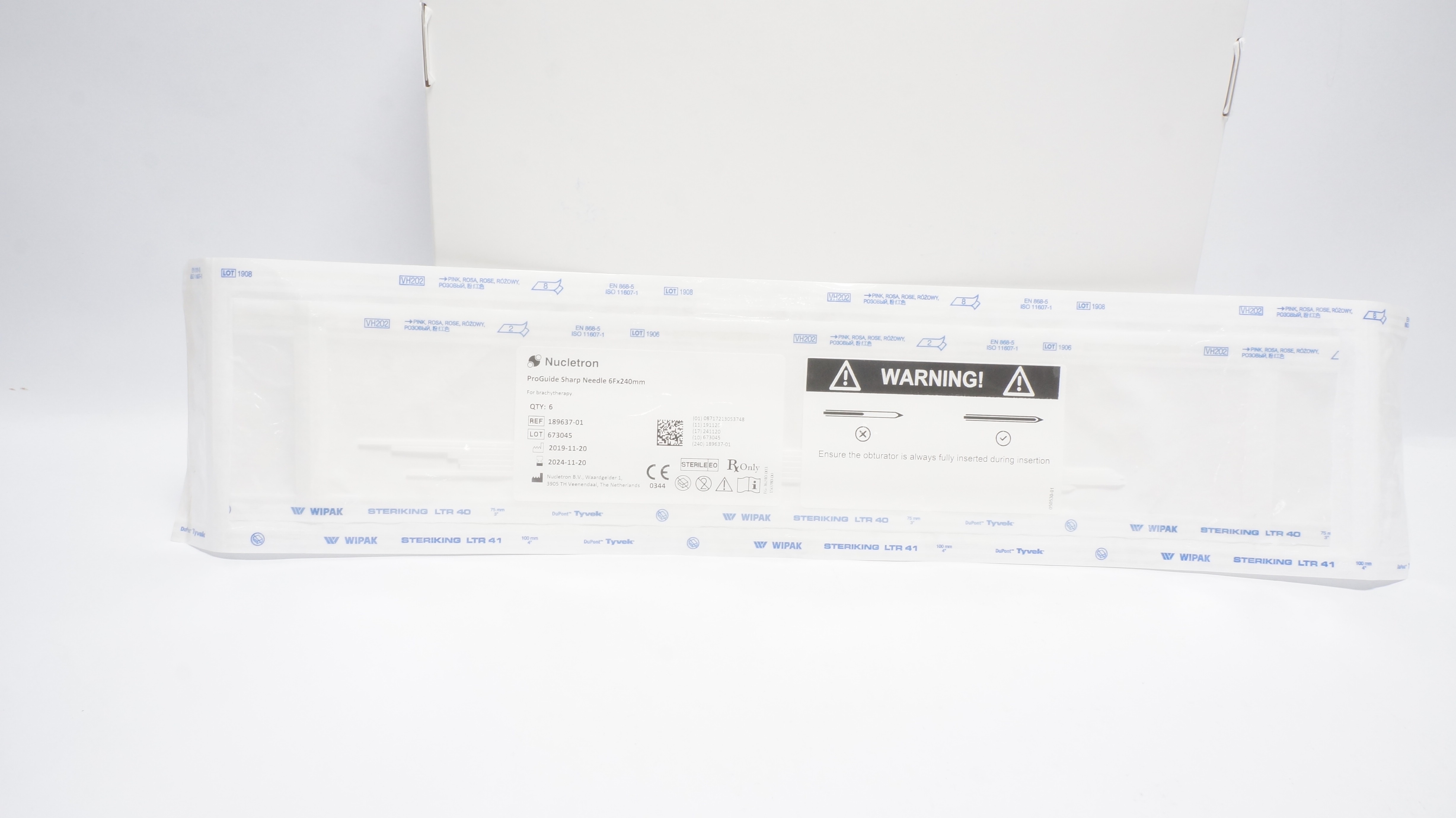 Nucletron 189637-01 ProGuide Sharp Needle 6F x 240mm - Pack of 6 (x)