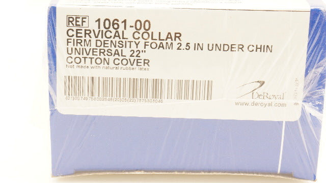 DeRoyal 1061-00 Cervical Collar Firm Density Foam 2.5inch Under Chin