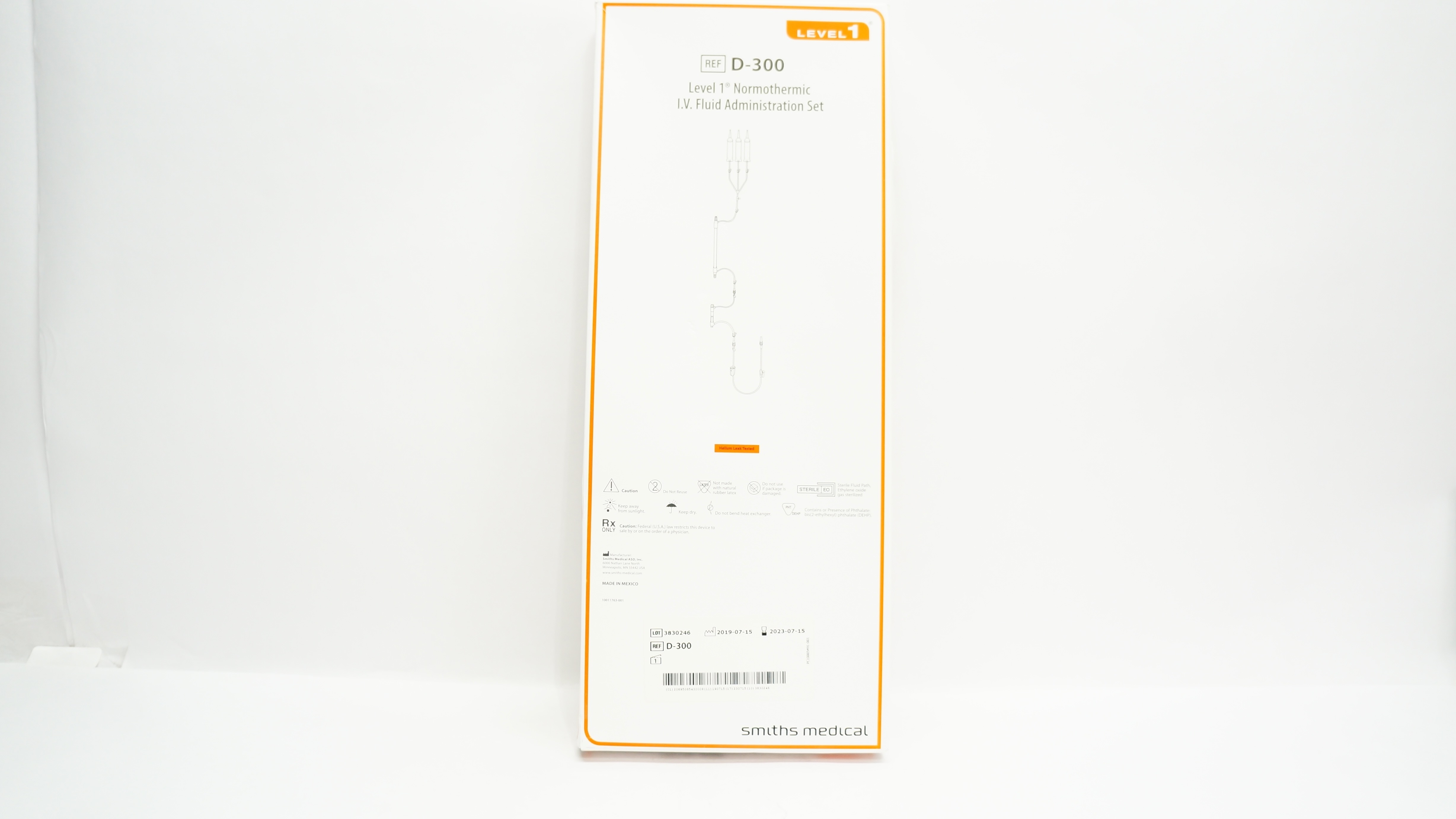 Smiths Medical D-300 Level 1 Normothermic IV Fluid Administration Set (x)