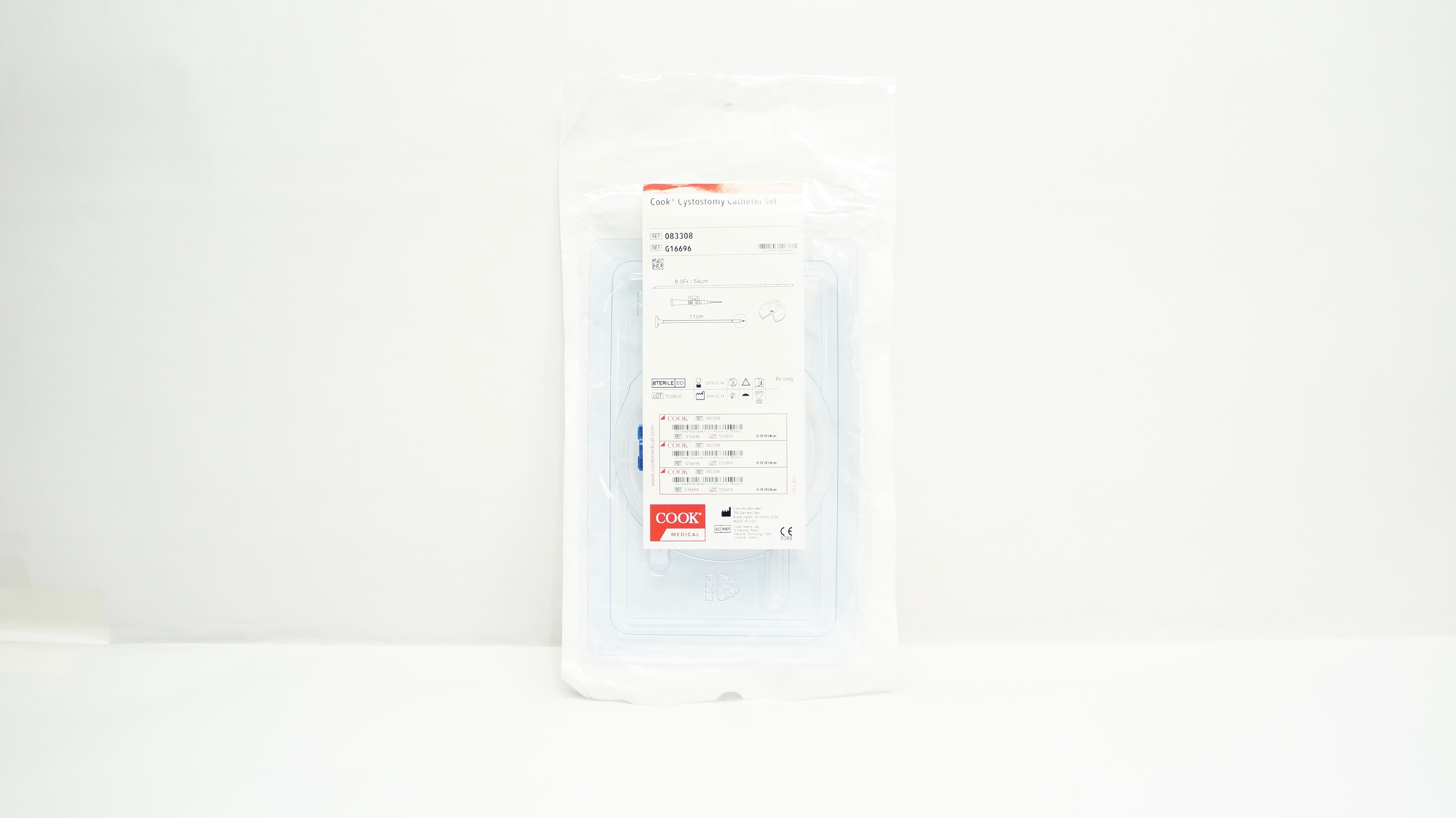 Cook Medical G16696 Cystostomy Cath. Set 8.0Fr x 54cm x 11cm (x)