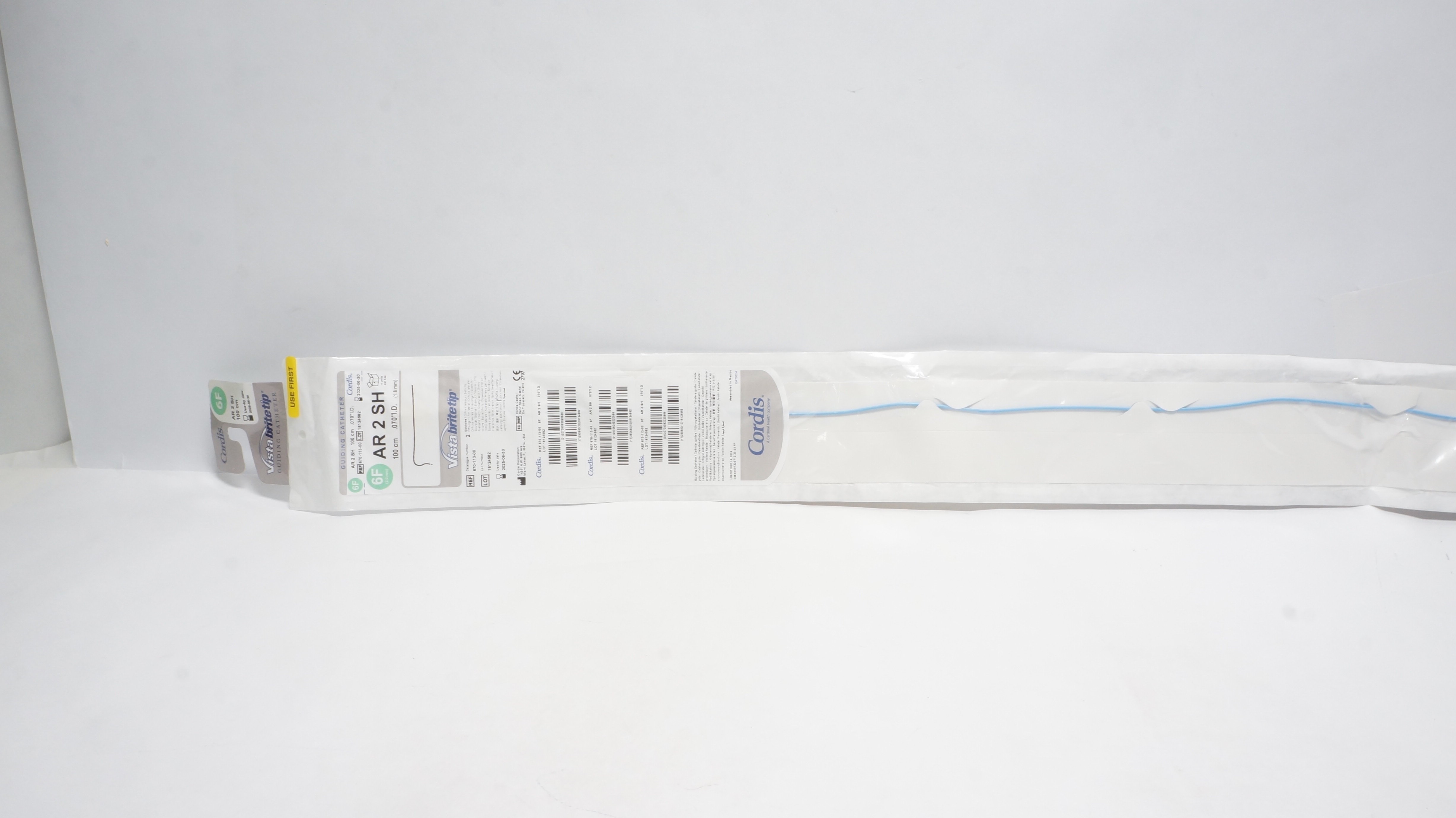 Cordis 670-113-00 Vista Brite Tip Guiding Cath. AR 2 SH 6F x 100cm (x)