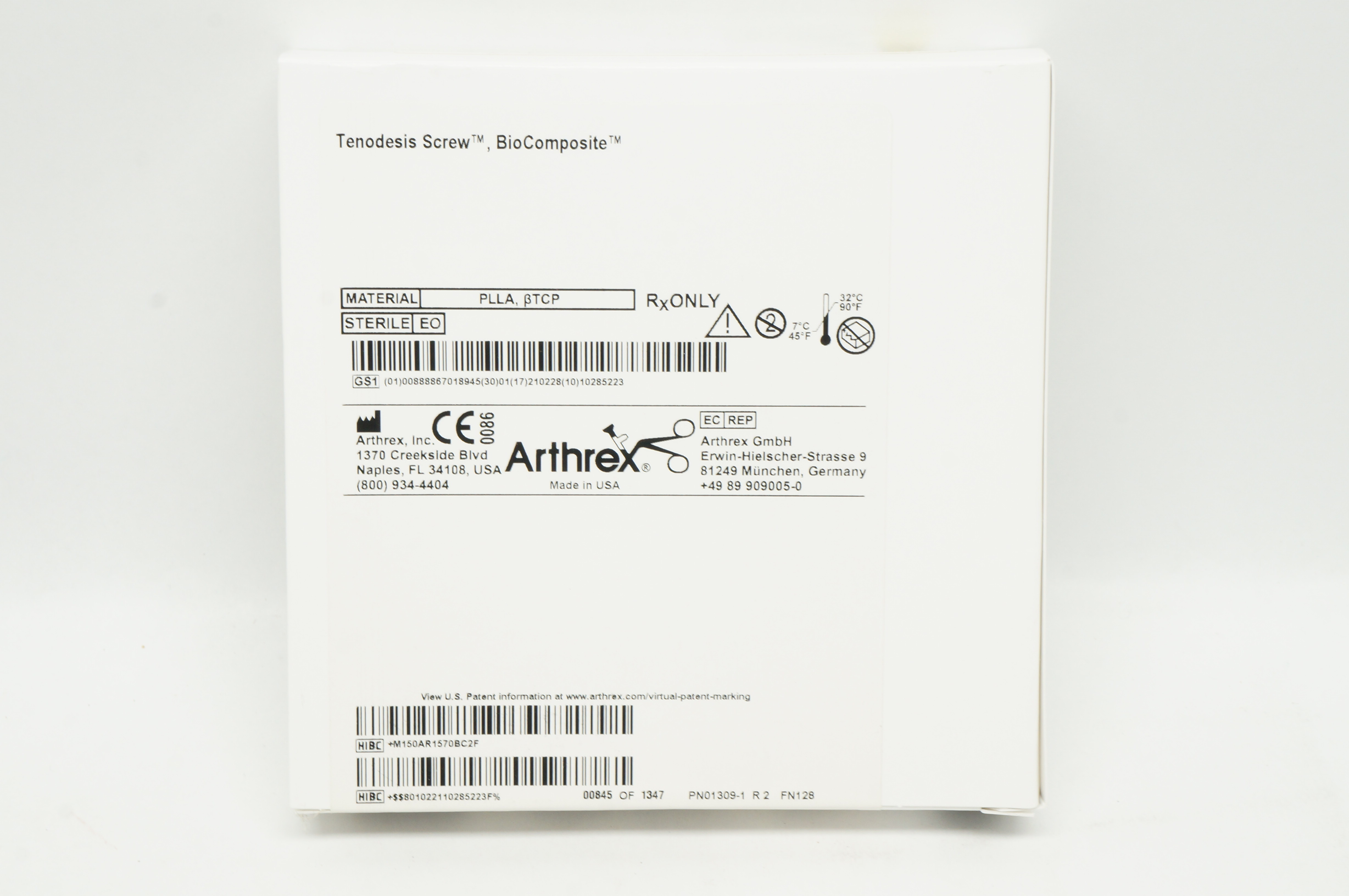 Arthrex AR-1570BC Tenodesis Screw BioComposite 7mm x 23mm (x)