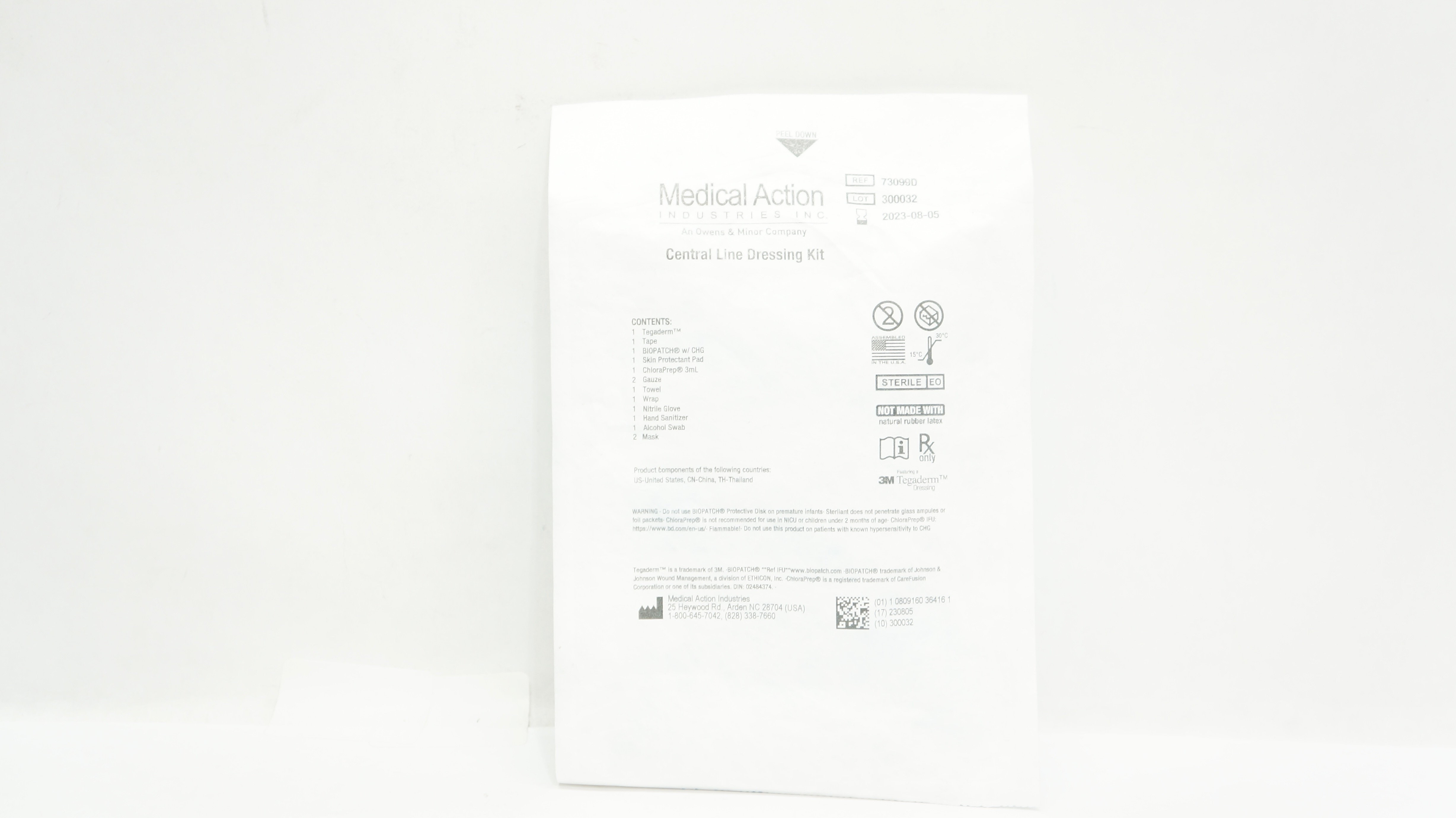 Medical Action 73099D Central Line Dressing Kit (x)