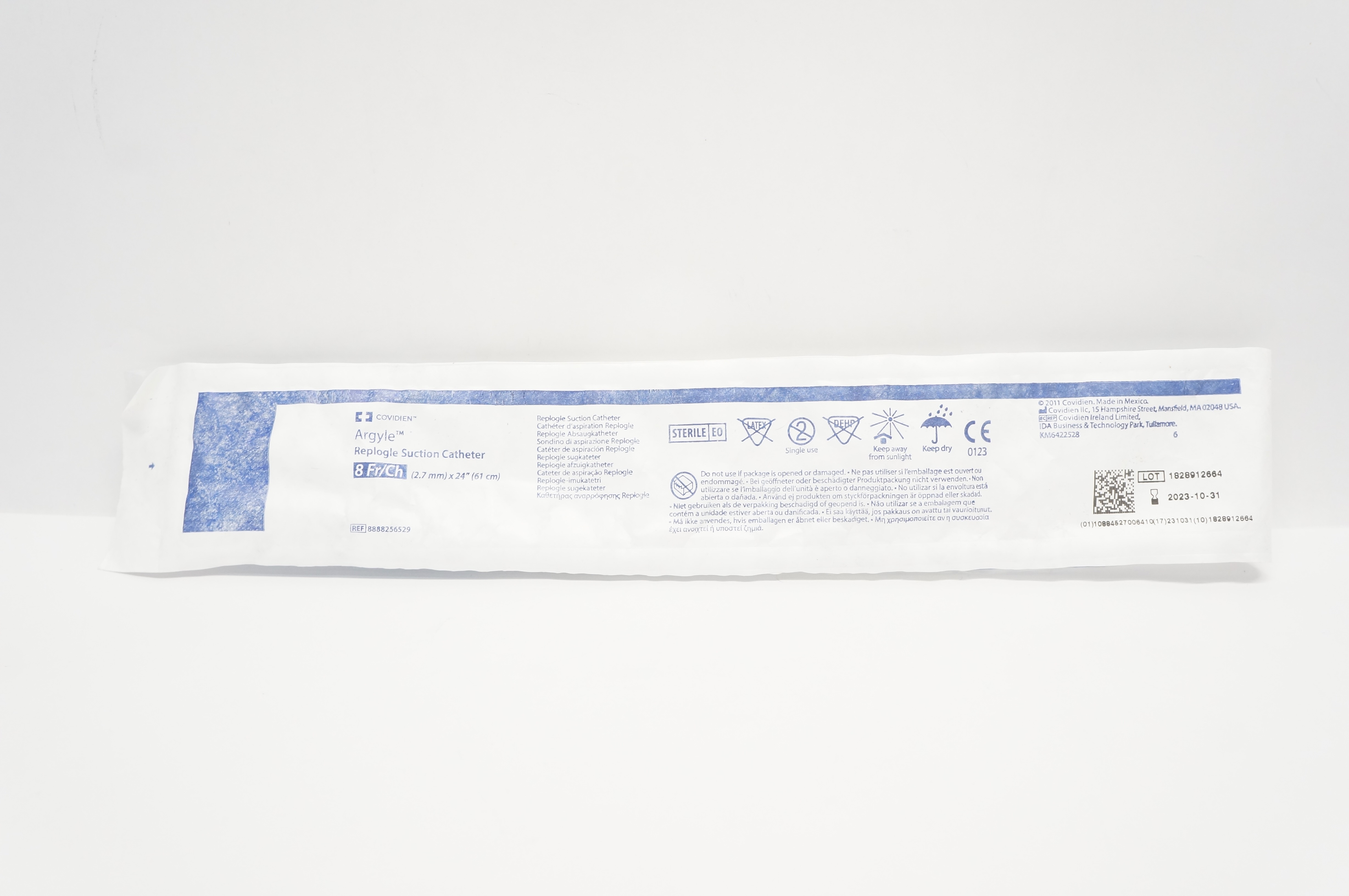 Covidien 8888256529 Argyle Replogle Suction Cath. 8Fr/Ch x 24inch (x)