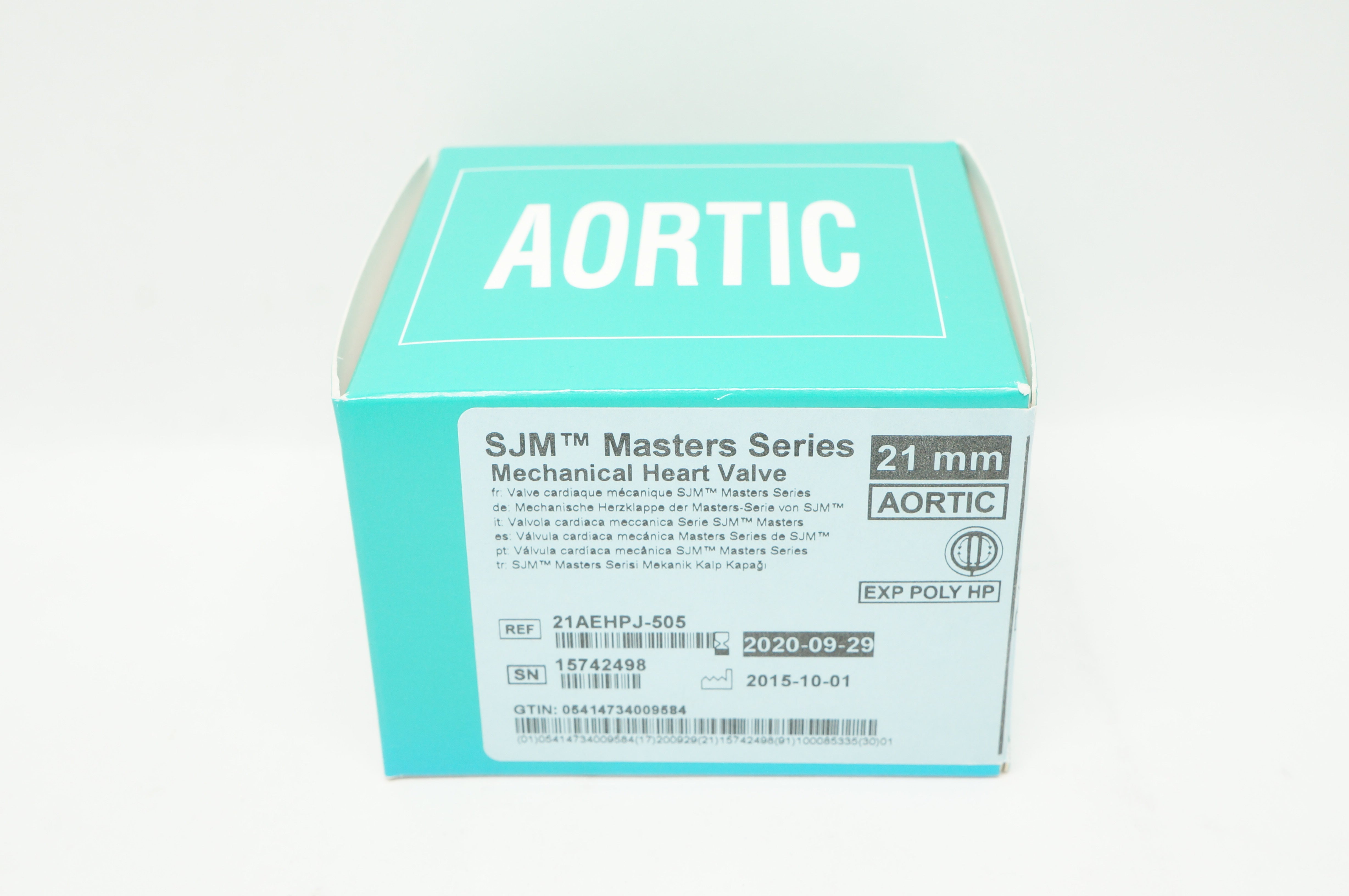 St. Jude Medical 21AEHPJ-505 SJM Masters Series Mechanical Heart Valve 21mm (x)