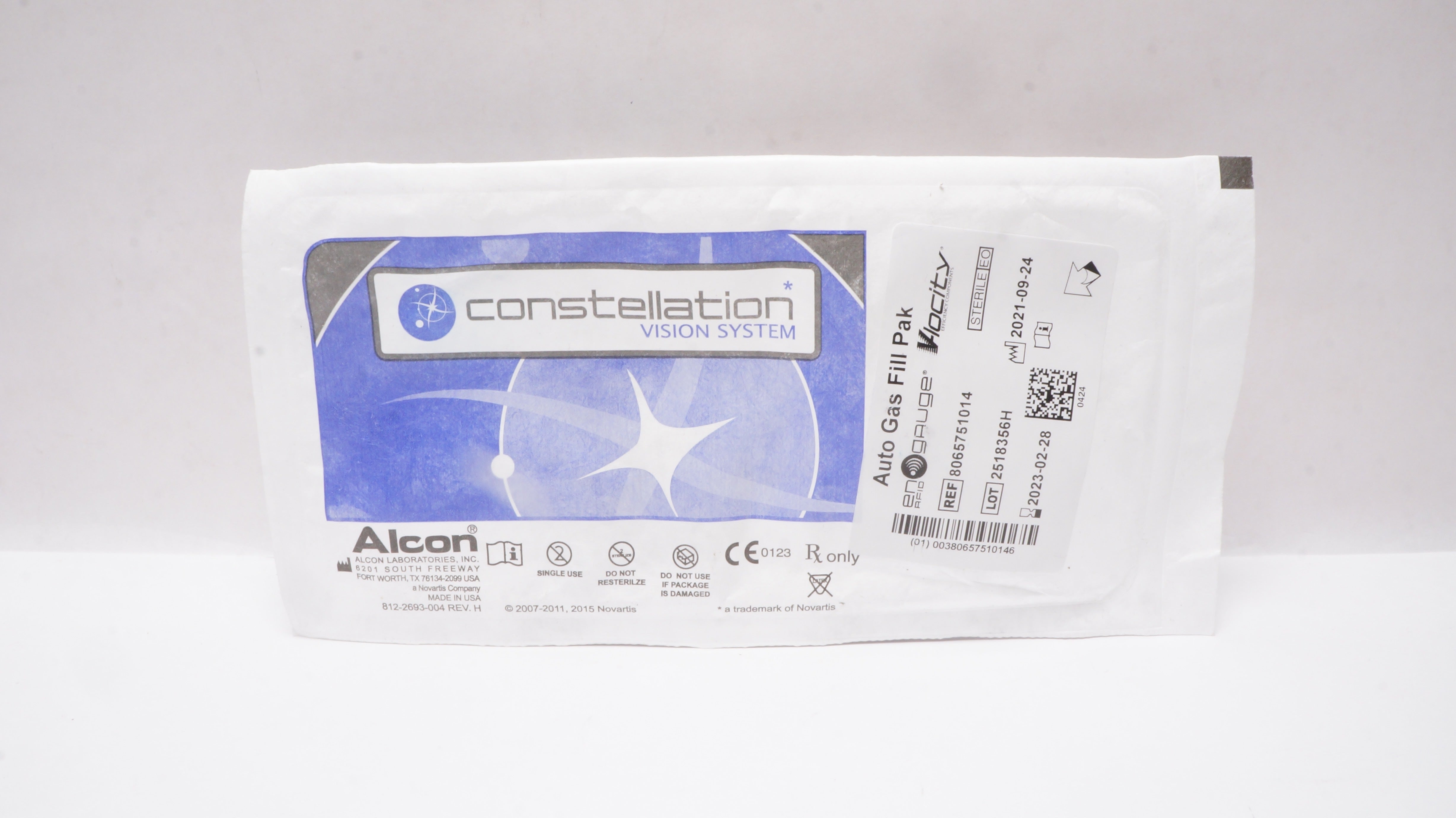 Alcon 8065751014 Constellation Vision System Auto Gas Fill Pak (x)