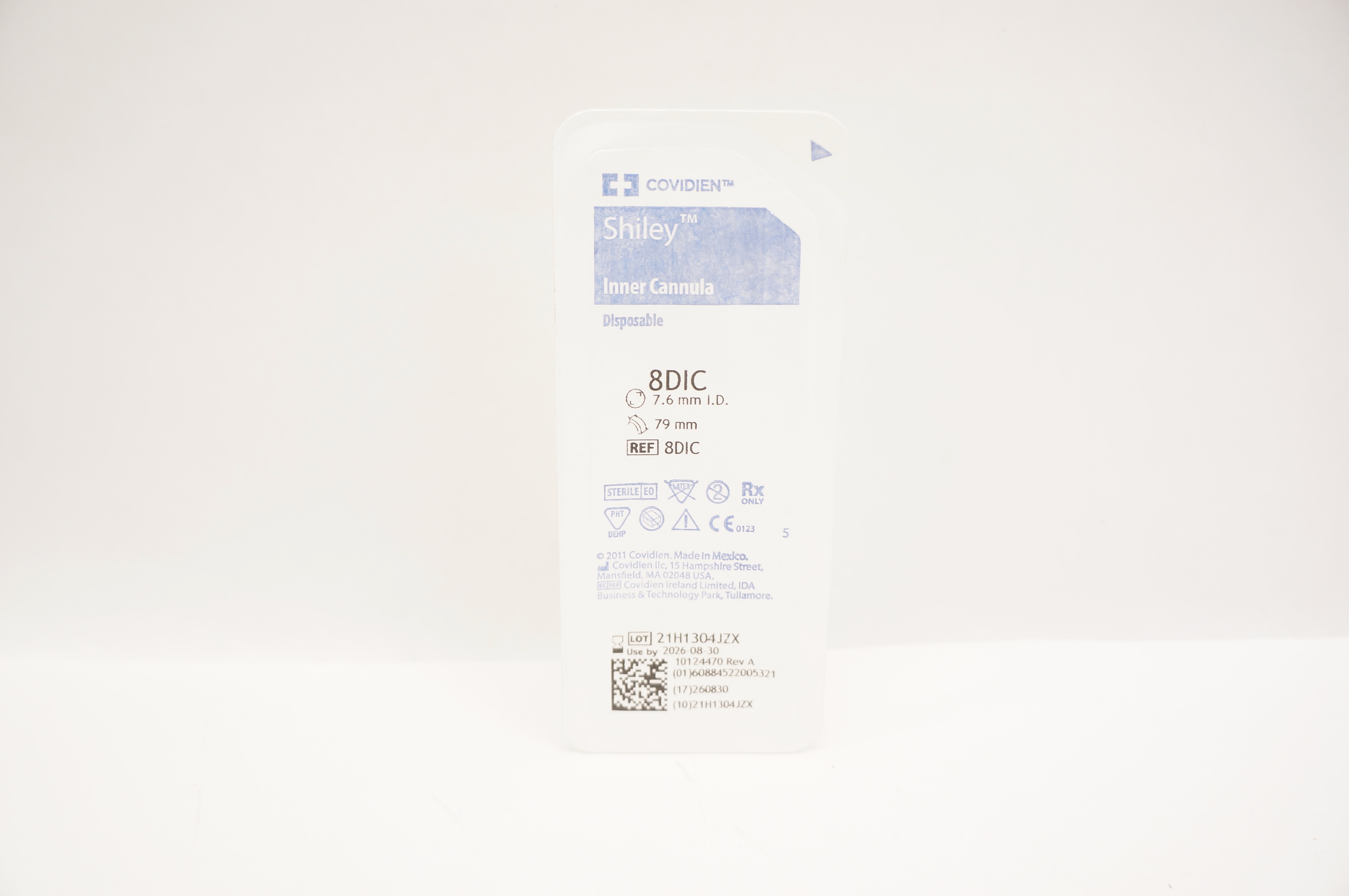 Covidien 8DIC Shiley Inner Cannula Disposable 7.6mm I.D. x 79mm
