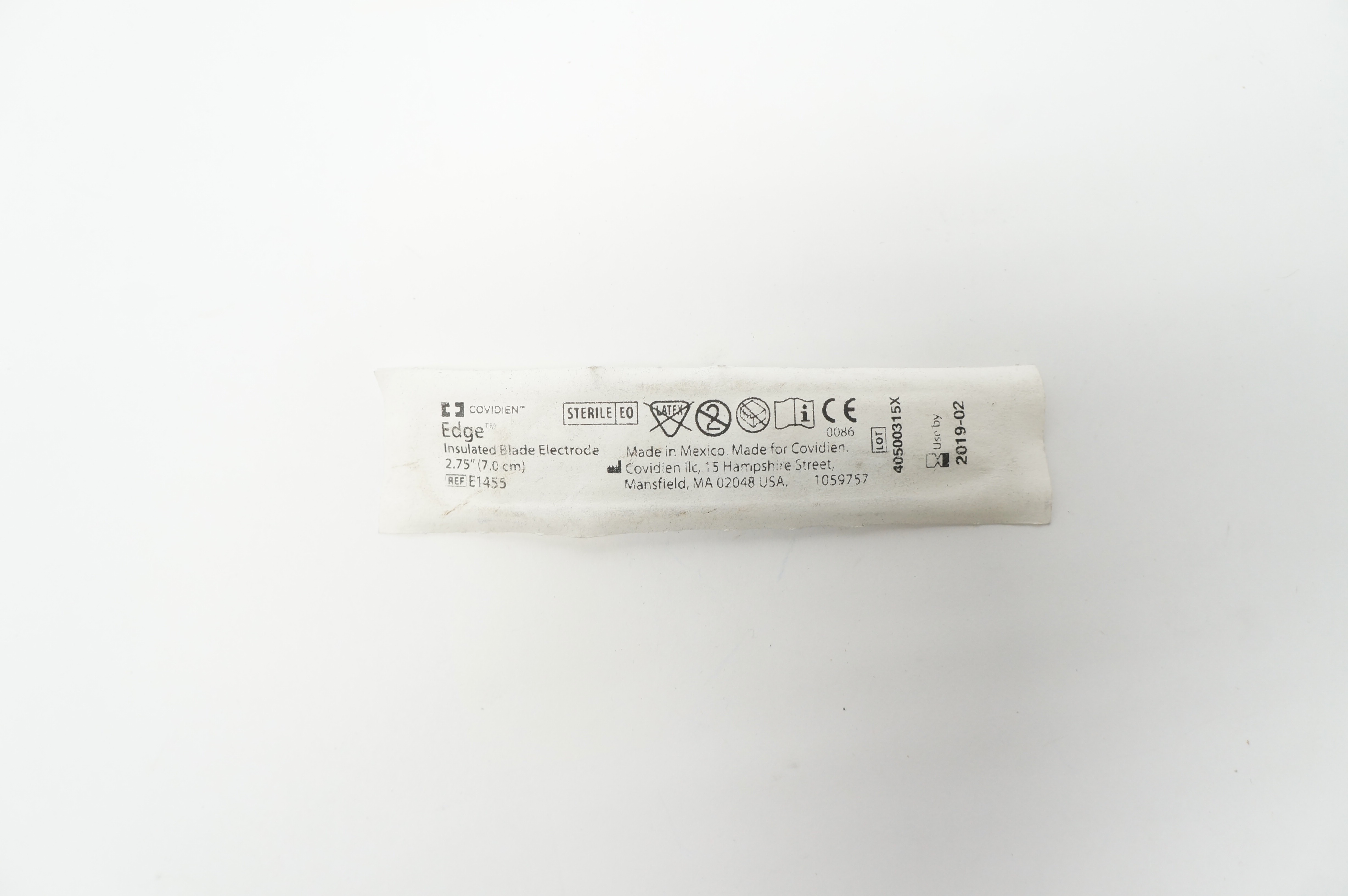 Covidien E1455 Edge Insulated Blade Electrode 2.75inch (x)