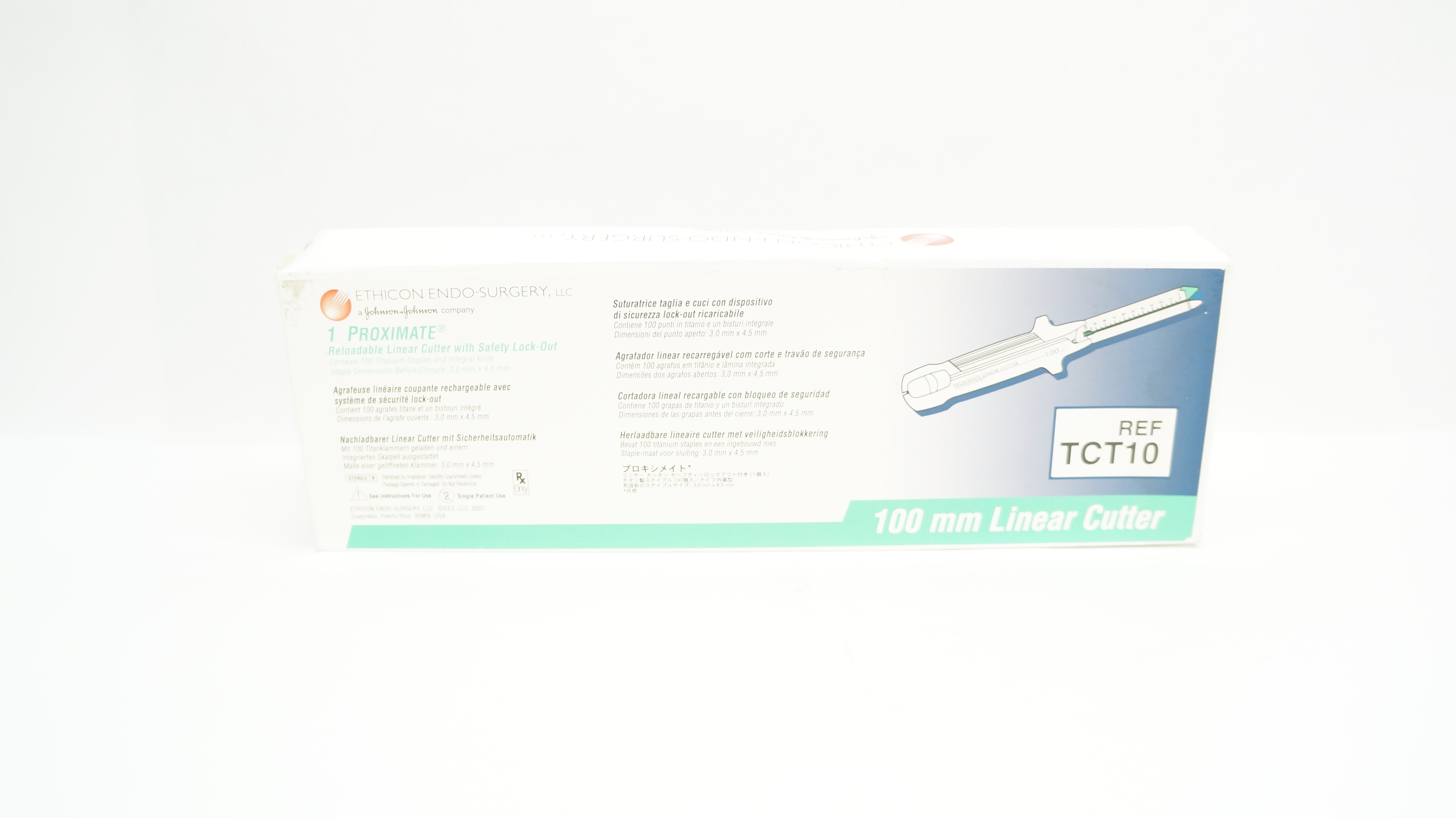 Ethicon TCT10 1 Proximate Reloadable 100mm Linear Cutter 3.0mm x 4.5mm (x)