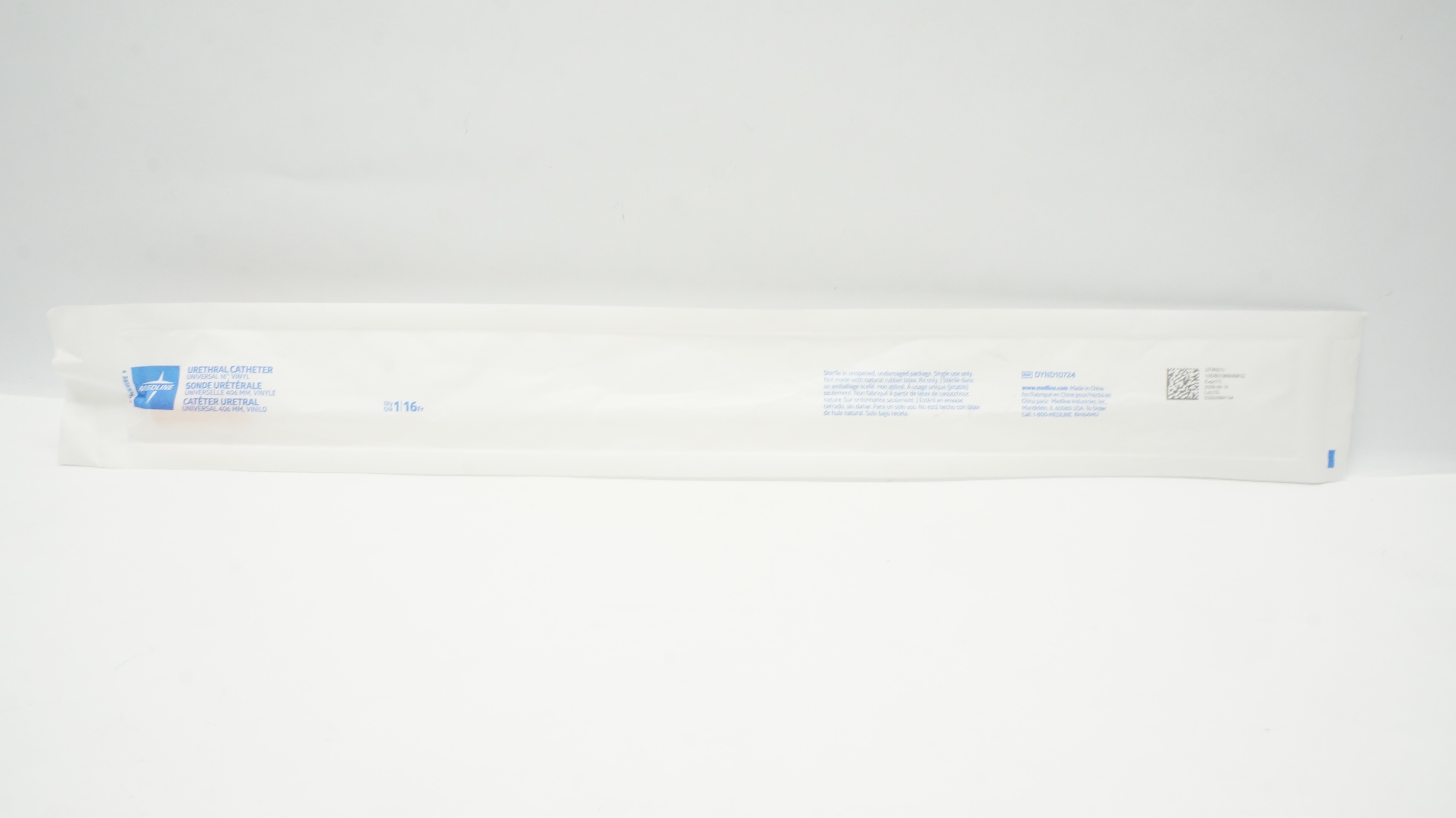Medline DYND10724 Urethral Cath. Universal 16 Fr Vinyl