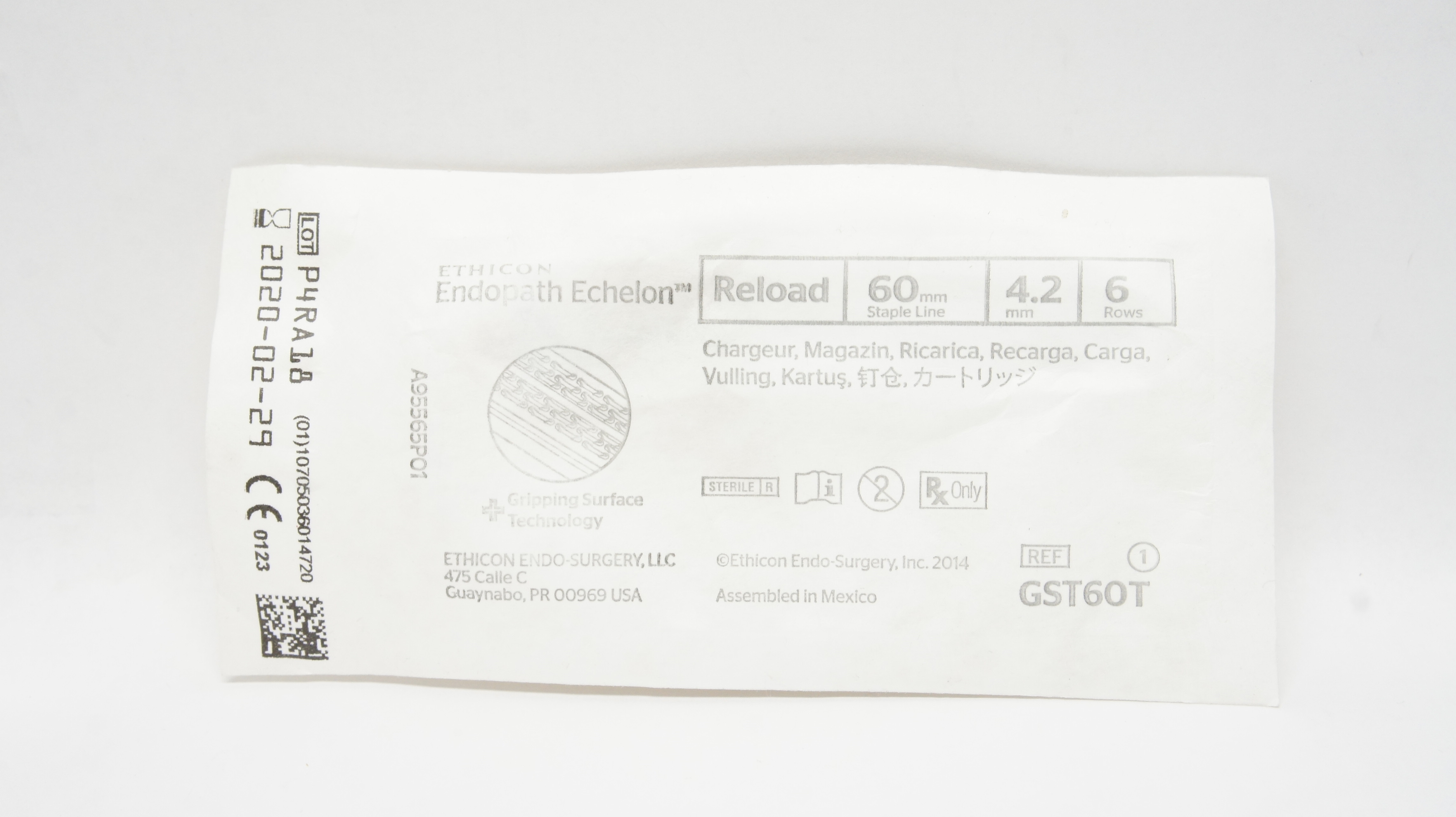 Ethicon GST60T Endopath Echelon Reload 60mm x 4.2mm 6 Rows (x)