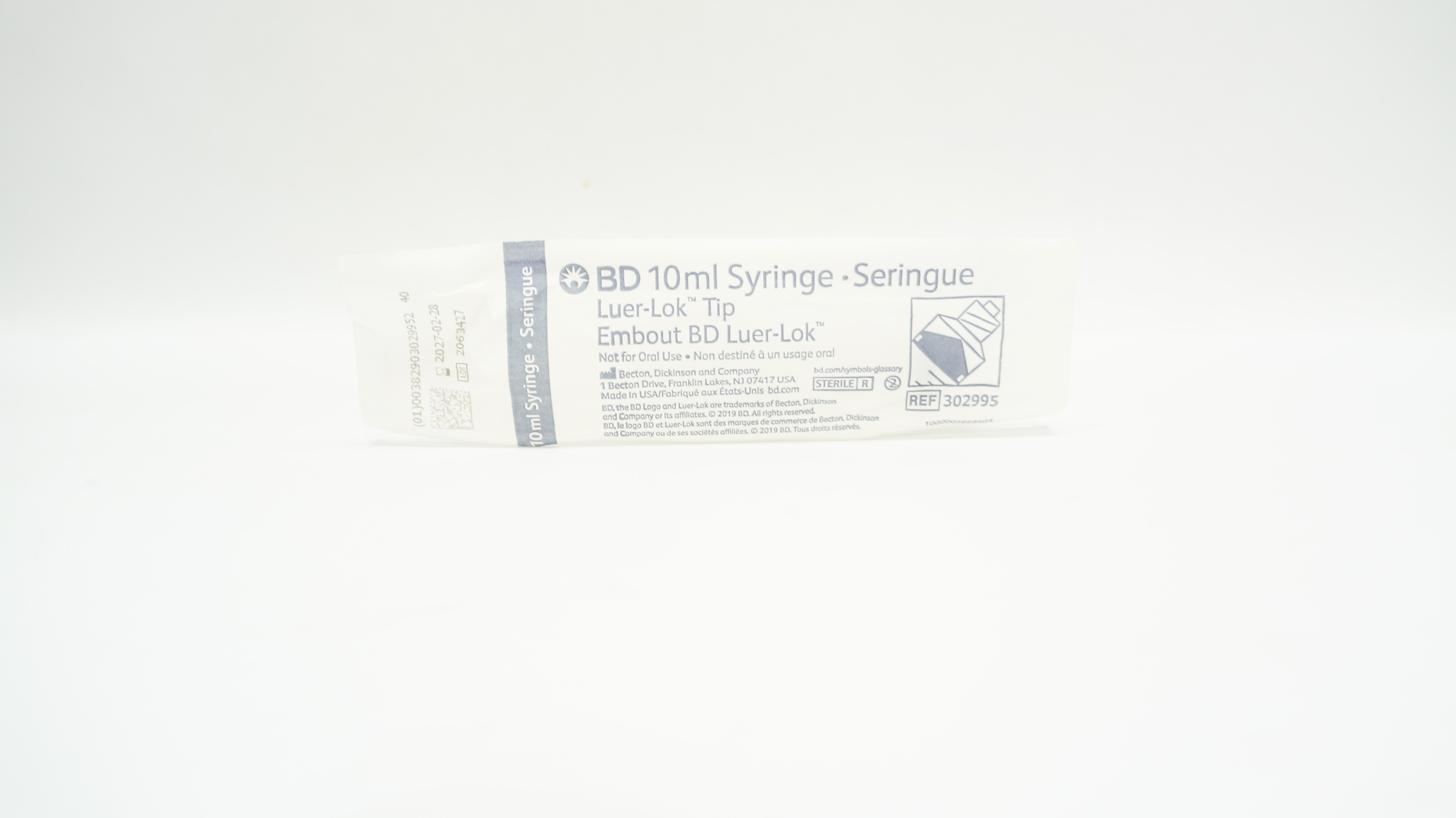 BD 302995 10ml Syringe Luer-Lok Tip
