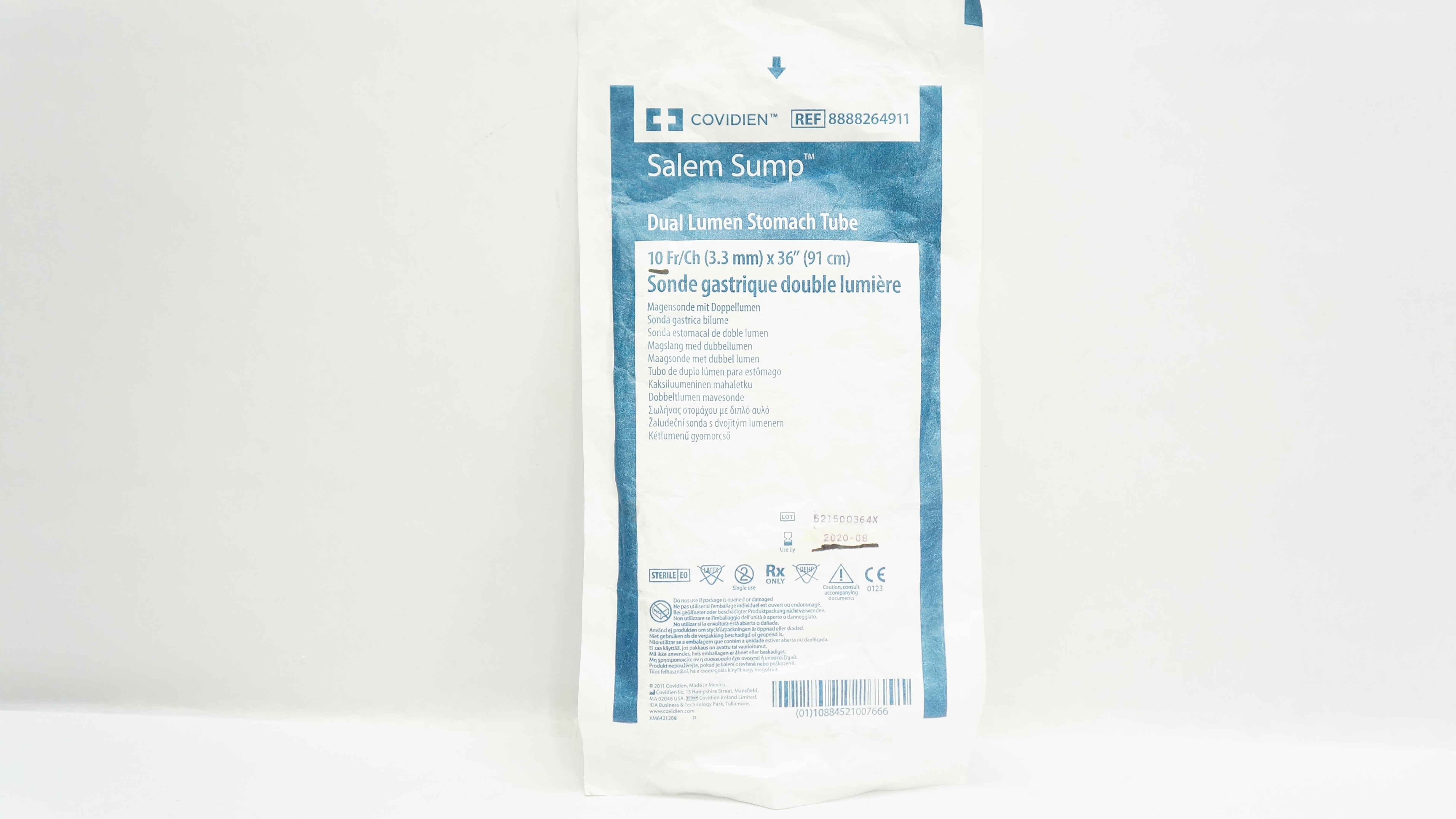Covidien 8888264911 Salem Sump Dual Lumen Stomach Tube 10Fr. x 36inch (x)