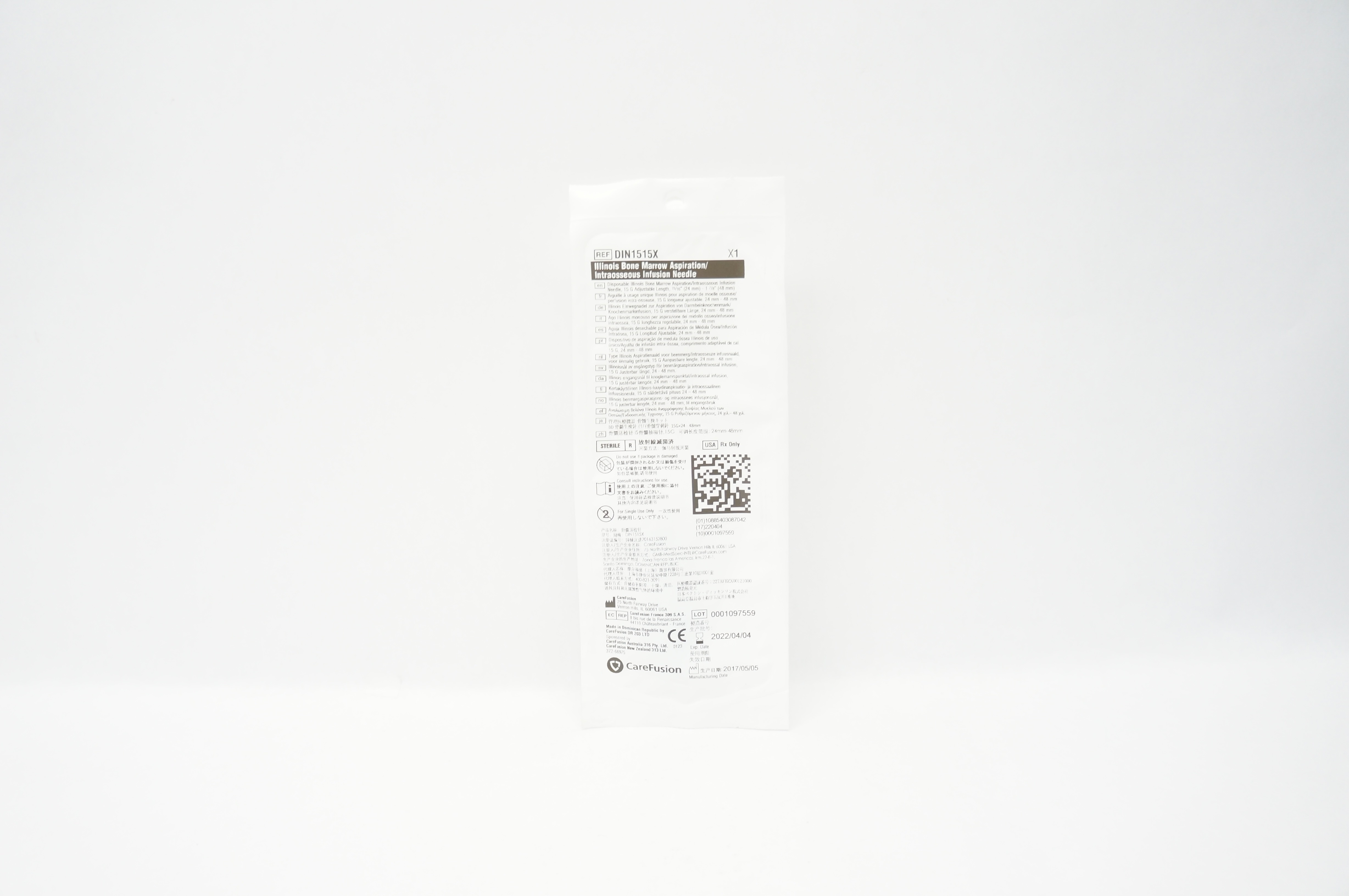 CareFusion DIN1515X Bone Marrow Aspiration/Intraosseous Infusion Ndle 15G (x)
