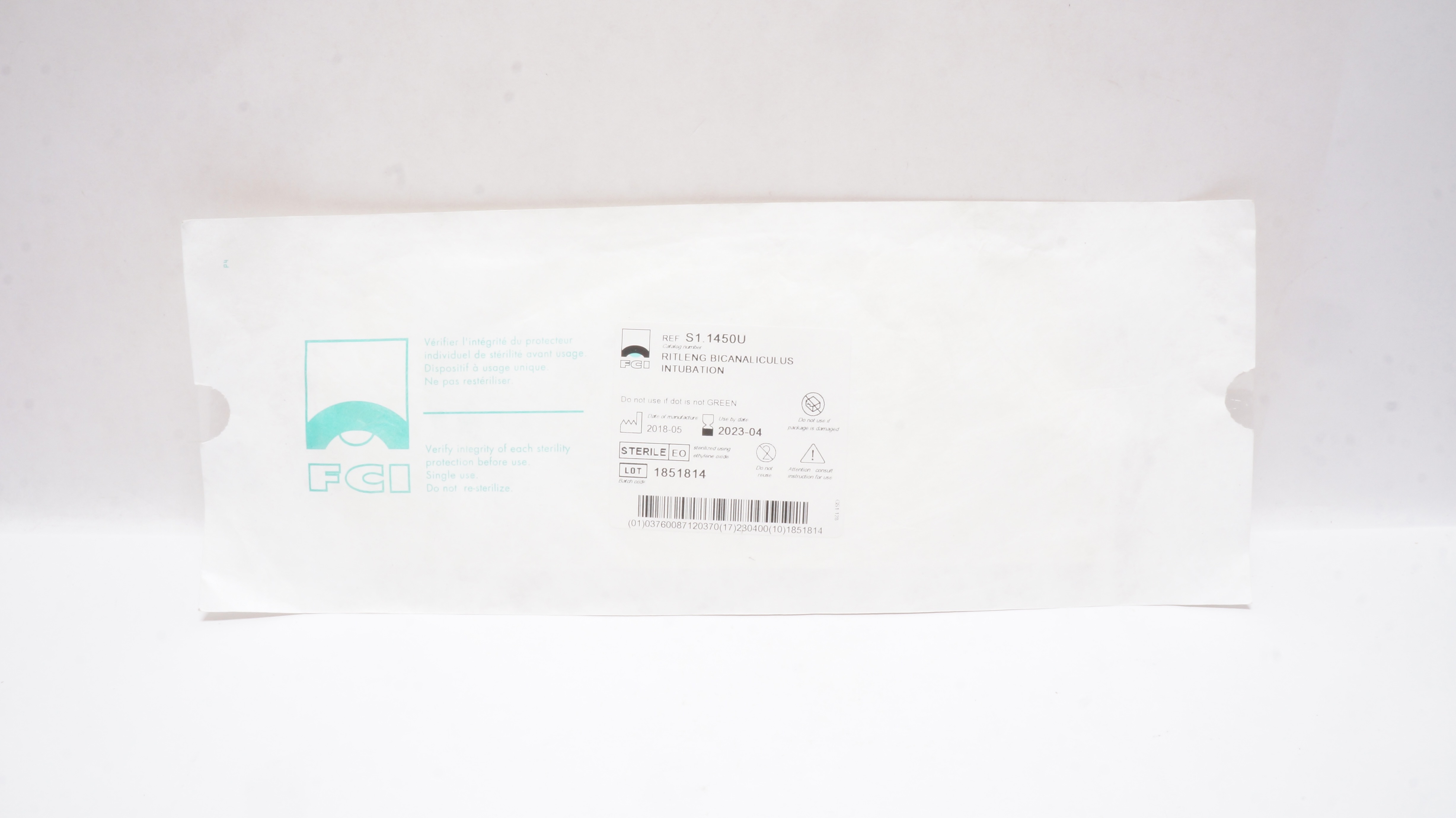 FCI S1.1450U Ritleng Bicanaliculus Intubation (x)
