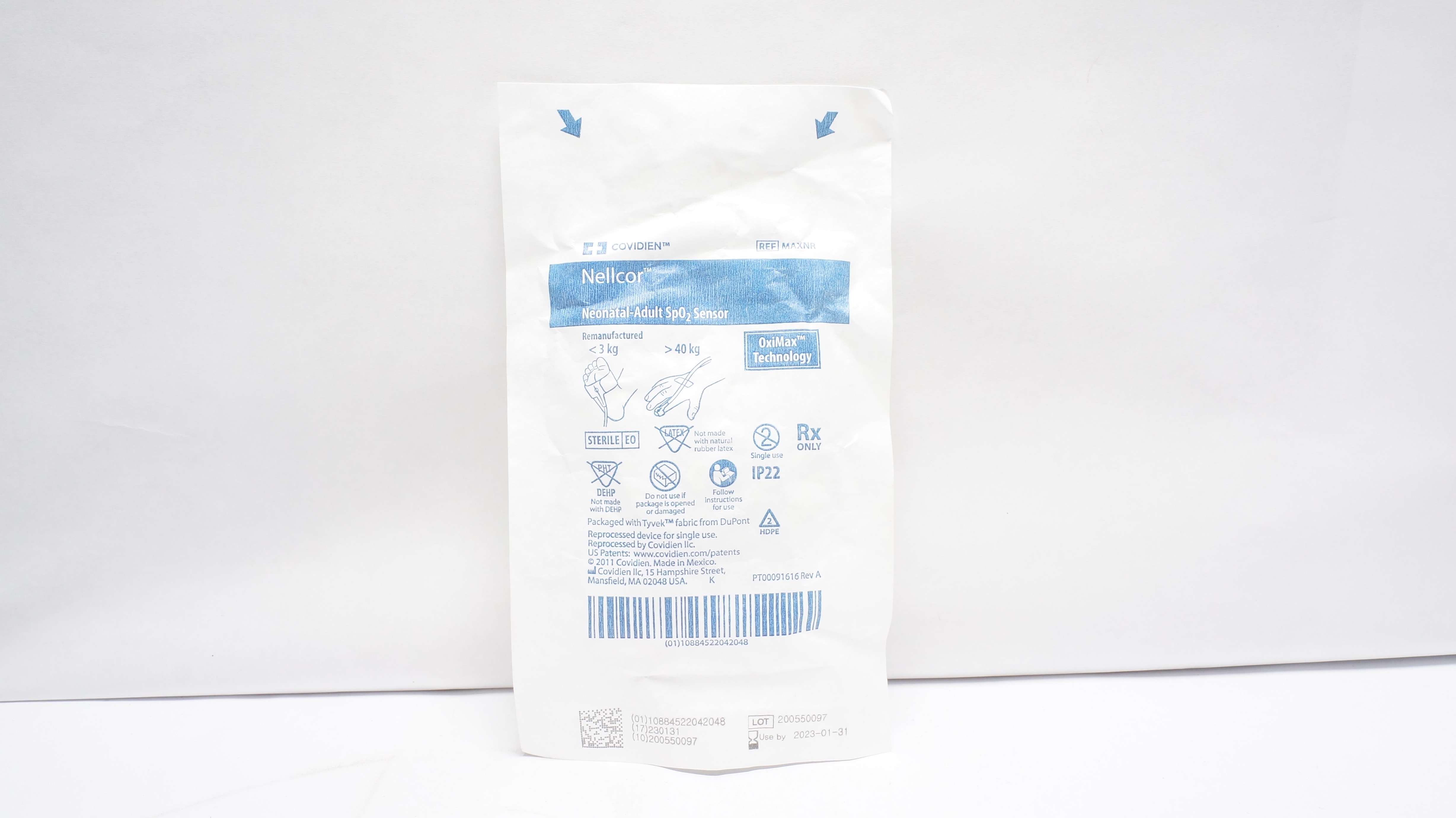 Covidien MAXNR Neonatal-Adult SpO₂ Sensor <3kg >40kg (x)