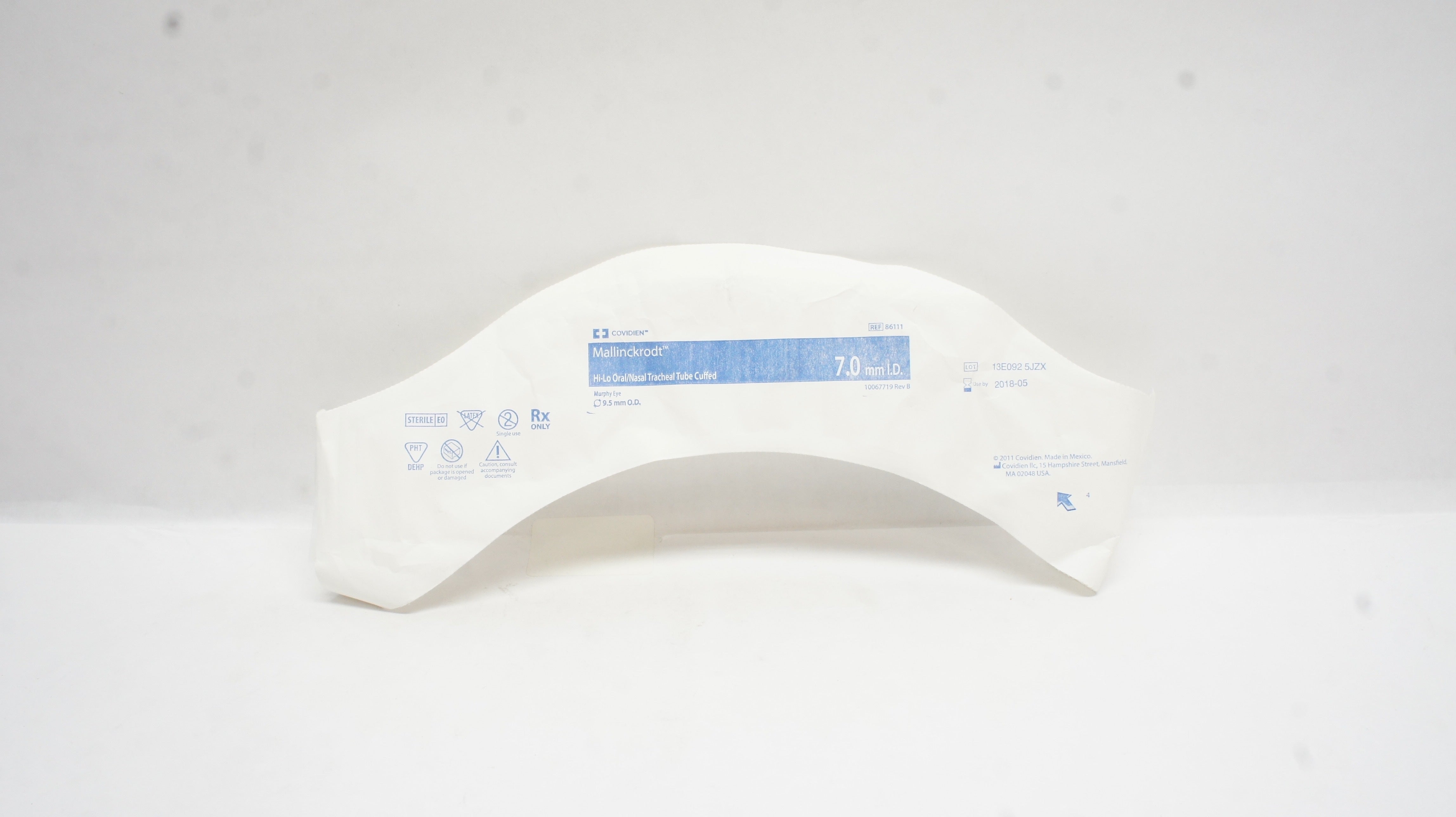 Covidien 86111 Mallinckrodt Hi-Lo Oral/Nasal Tracheal Tube 7.0 ID x 9.5mm OD (x)