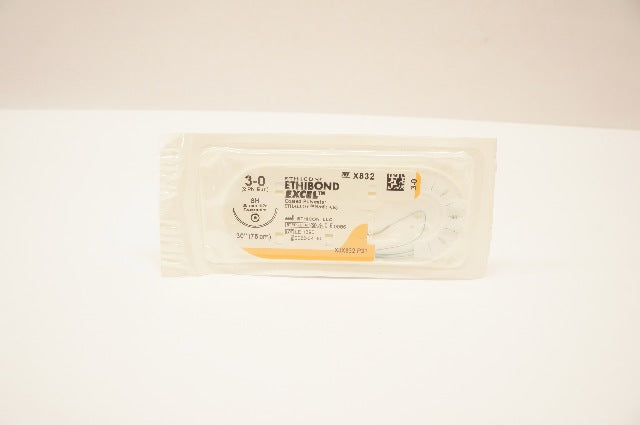 Ethicon X832 3-0 ETHIBOND EXCEL, SH, 26mm 1/2c Taperpoint, 30inch (x)
