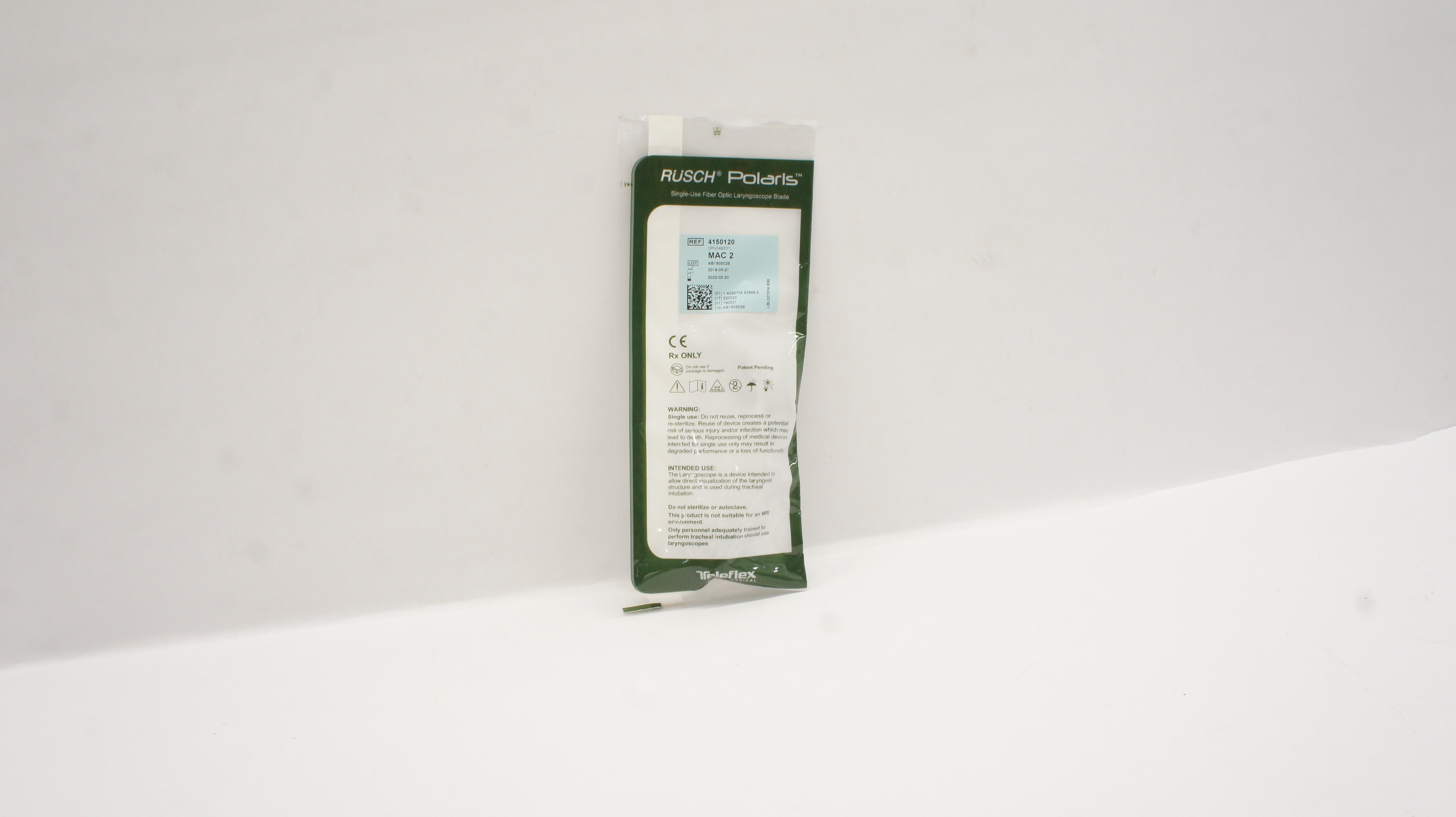 Teleflex 4150120 Rusch Polaris Fiber Optic Laryngoscope Blade MAC 2 (x)