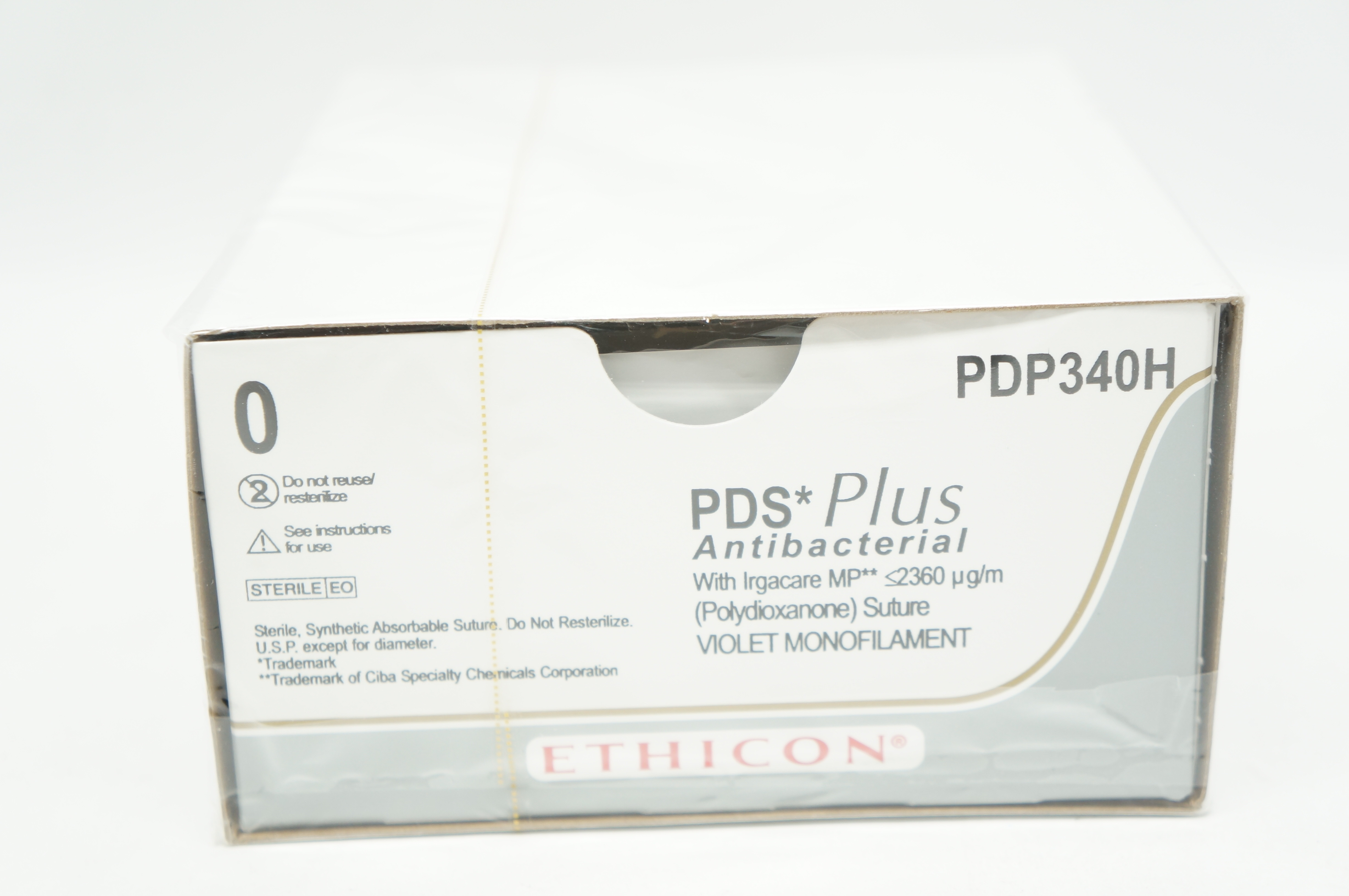 Ethicon PDP340H 0 PDS Plus CT-1 36mm 1/2c Taper, 27inch (x) - Box of 36