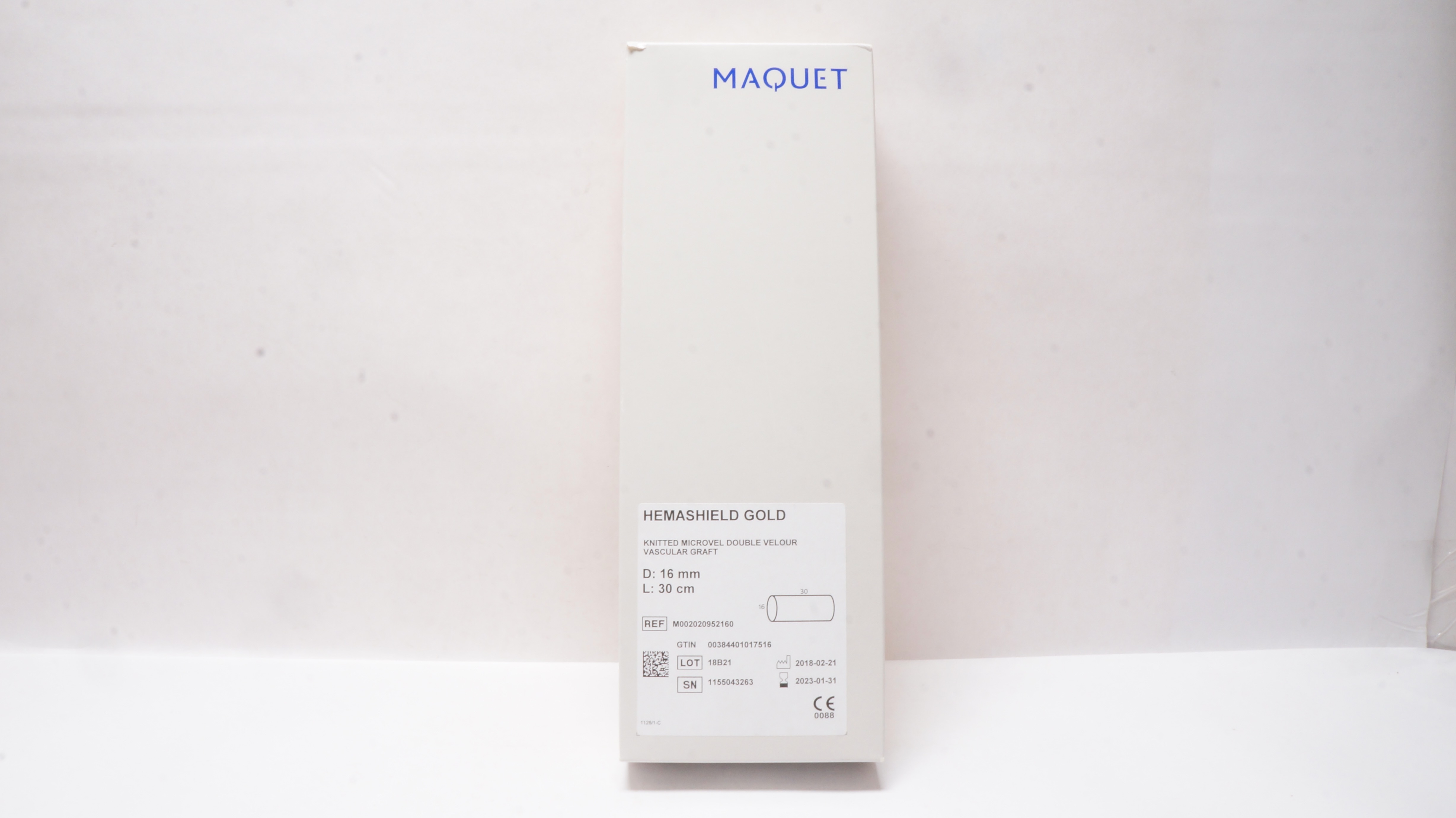 Maquet M002020952160 Knitted Microvel Double Velour Vascular Graft (x)