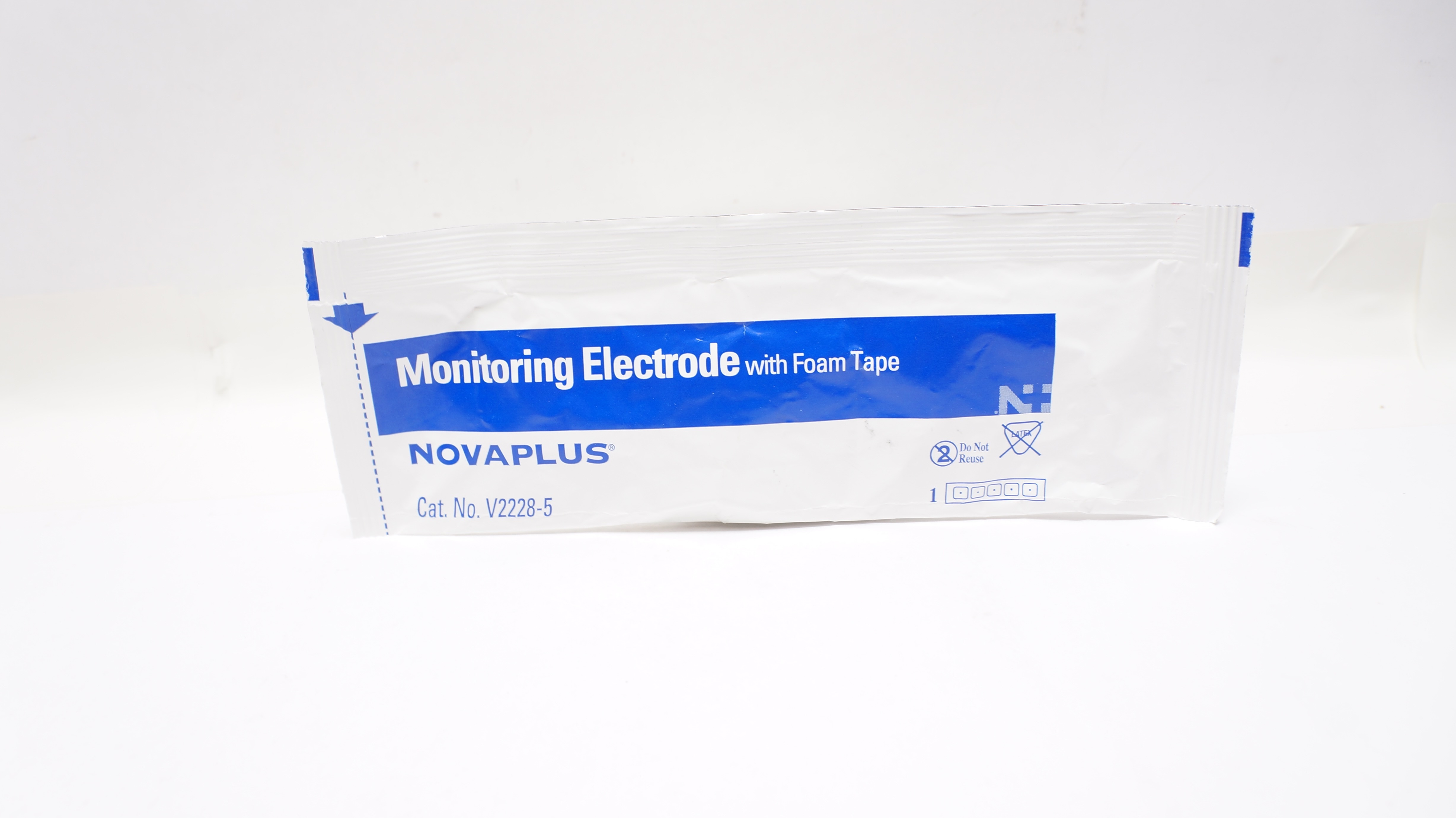 Novaplus V2228-5 Monitoring Electrode W/ Foam Tape (x) - Pack of 5