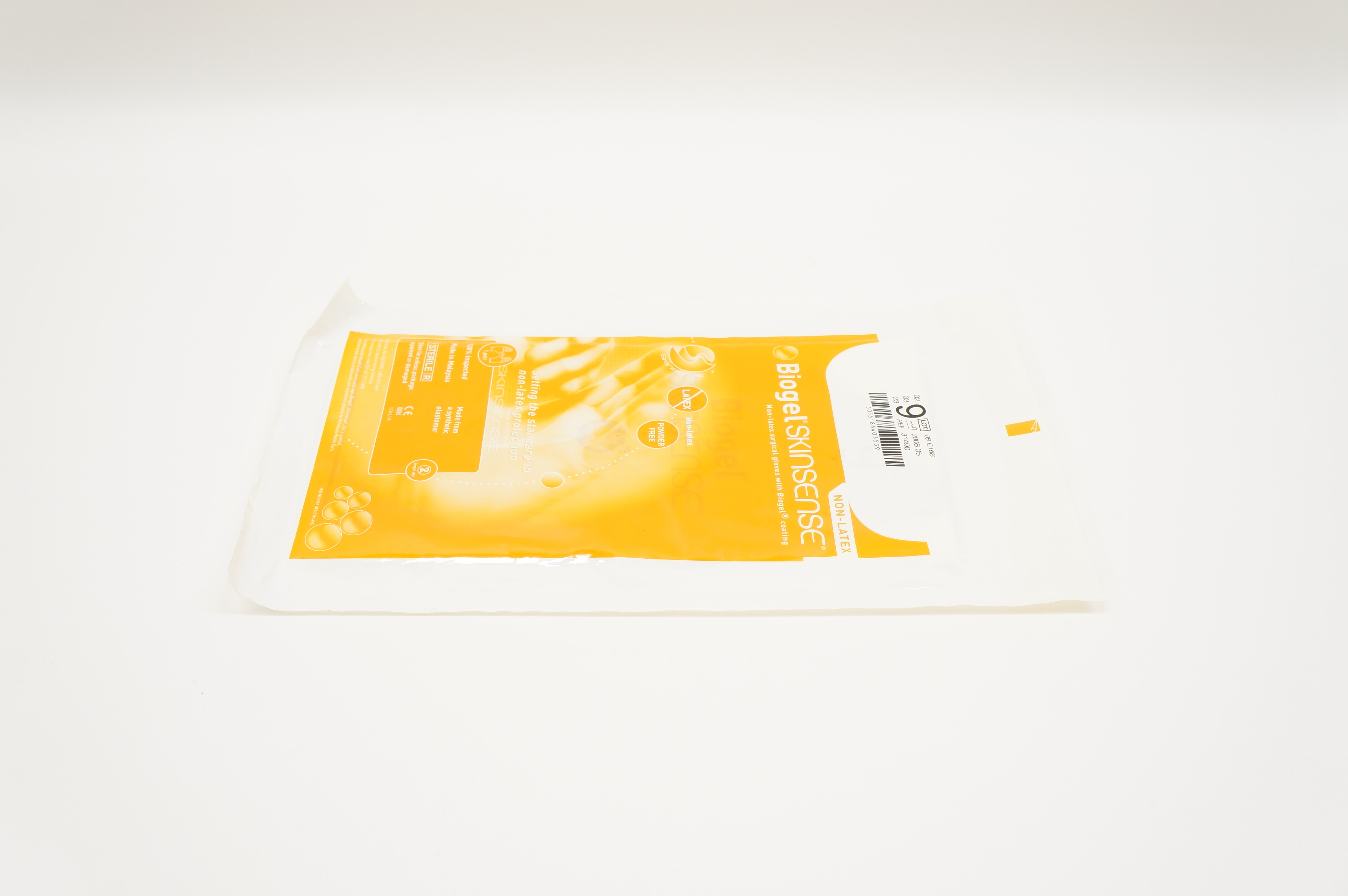 Molnlycke Health Care 31490 Biogel Skinsense Non-Latex Surgical Gloves Size 9