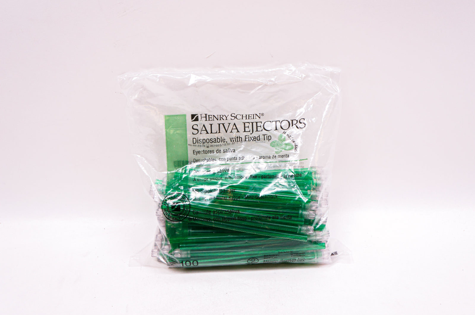 Henry Schein 112-5995 Saliva Ejectors Disposable, with Fixed Tip