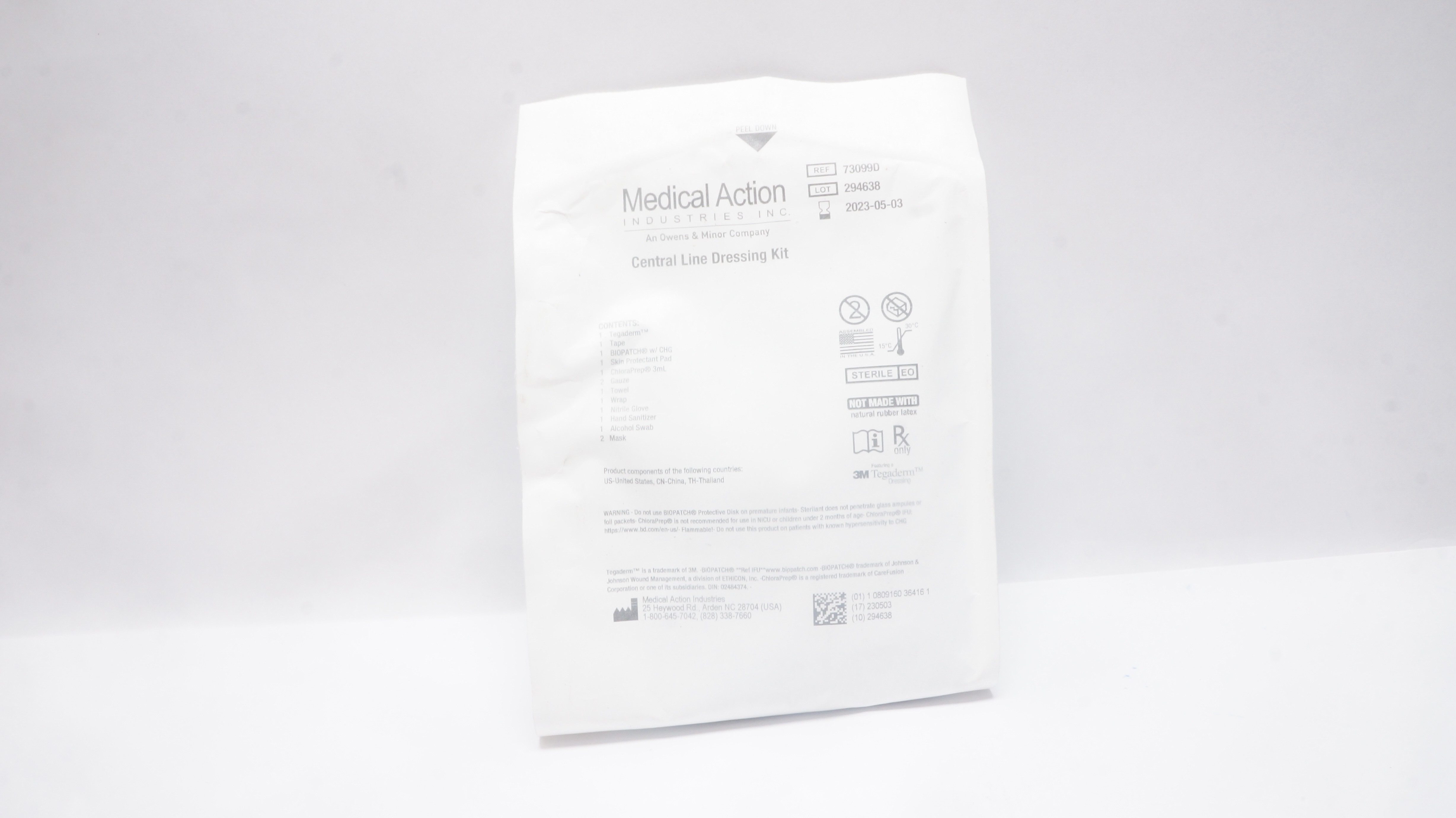 Medical Action 73099D Central Line Dressing Kit (x)