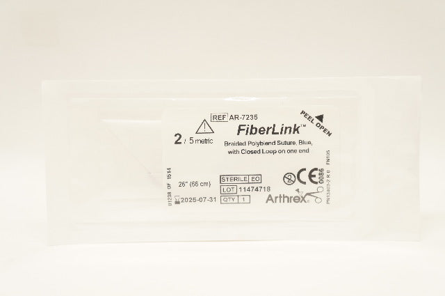 Arthrex AR-7235 2 FiberLink Braided Polyblend Stre, Blue 26 inch