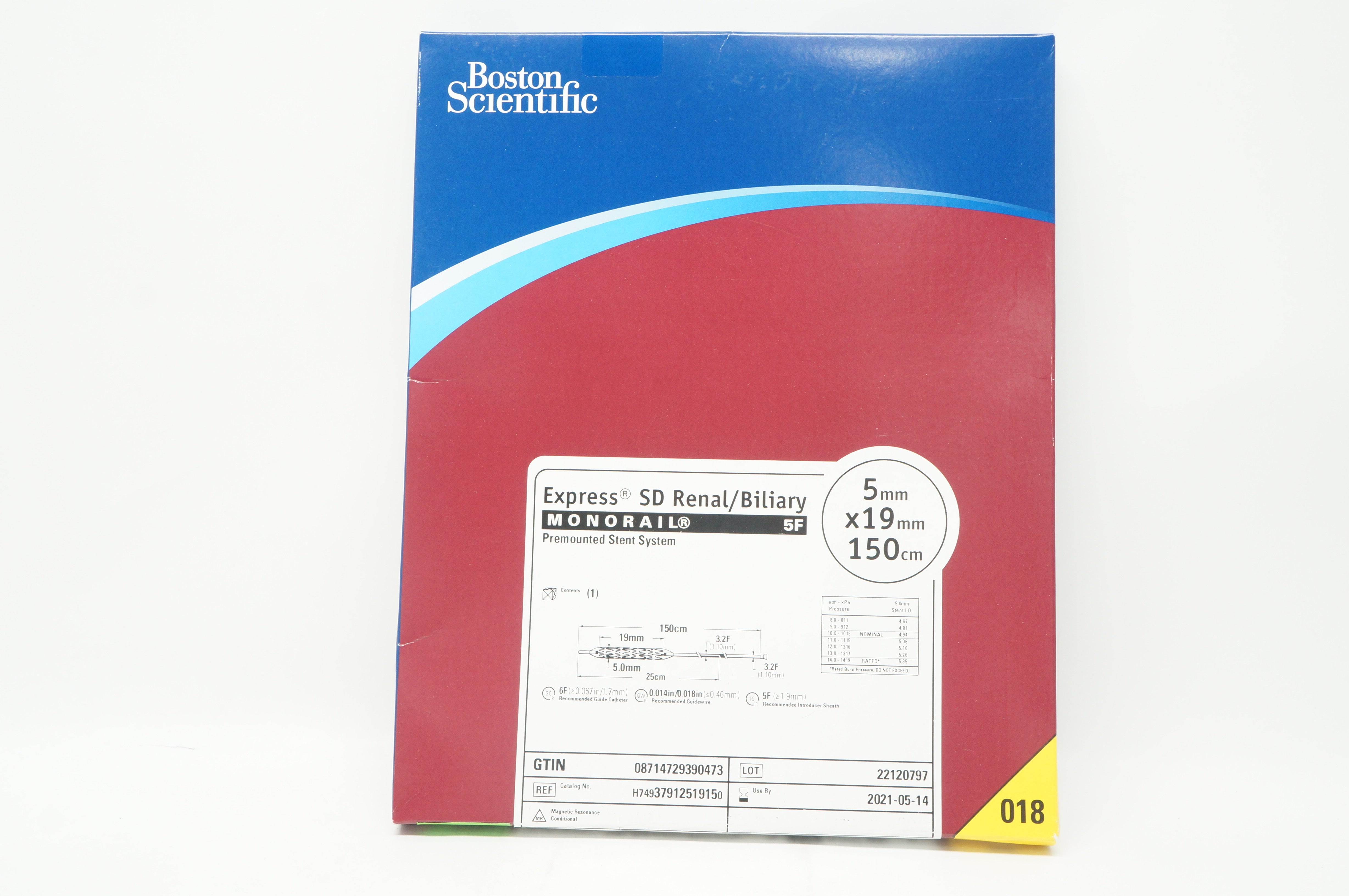 Boston Scientific 3791251915 Monorail Premounted Stnt. System 5F (x)