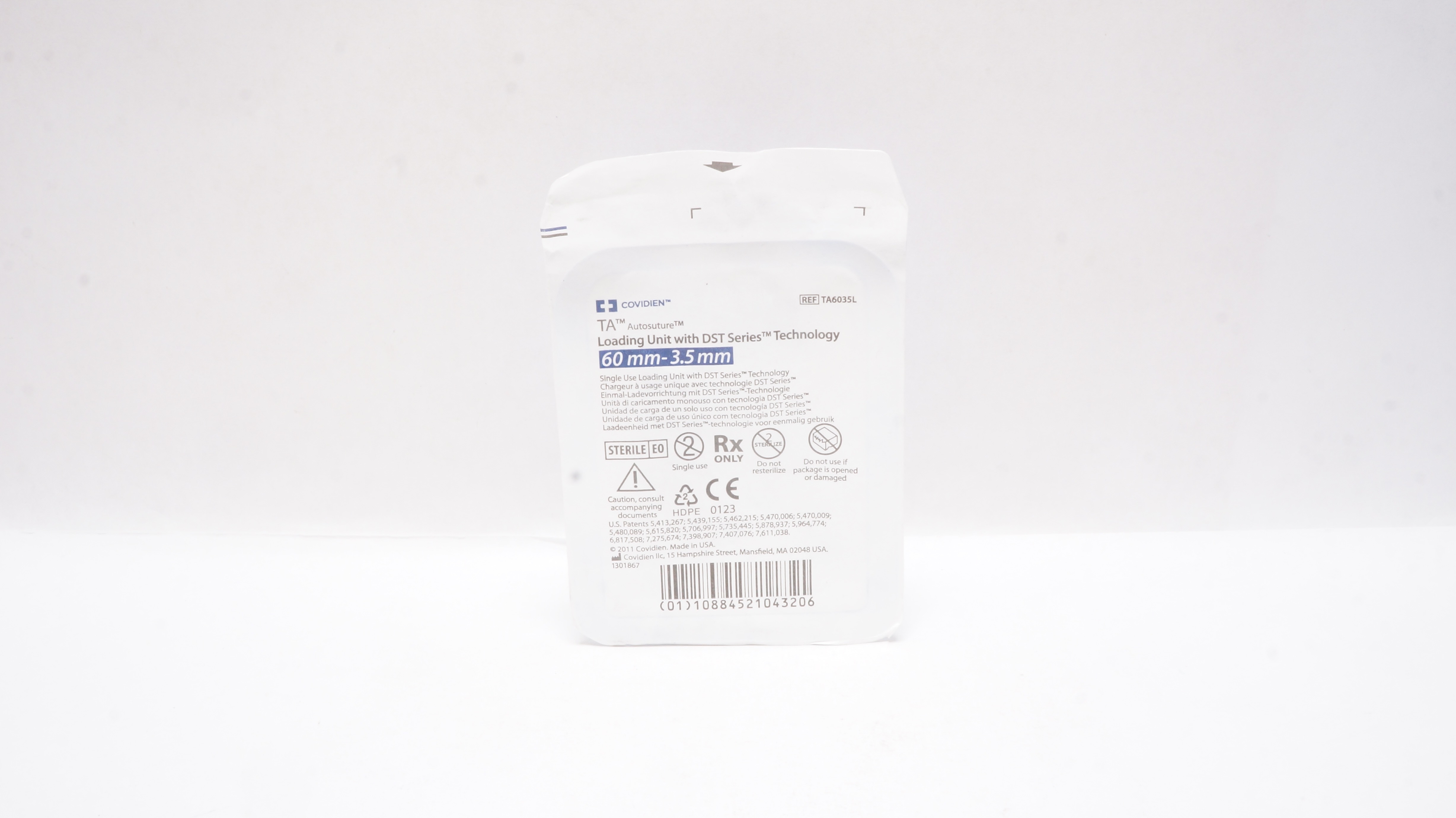 Covidien TA6035L TA Autostre. Loading Unit w/DST Series Technology 60 x 3.5mm