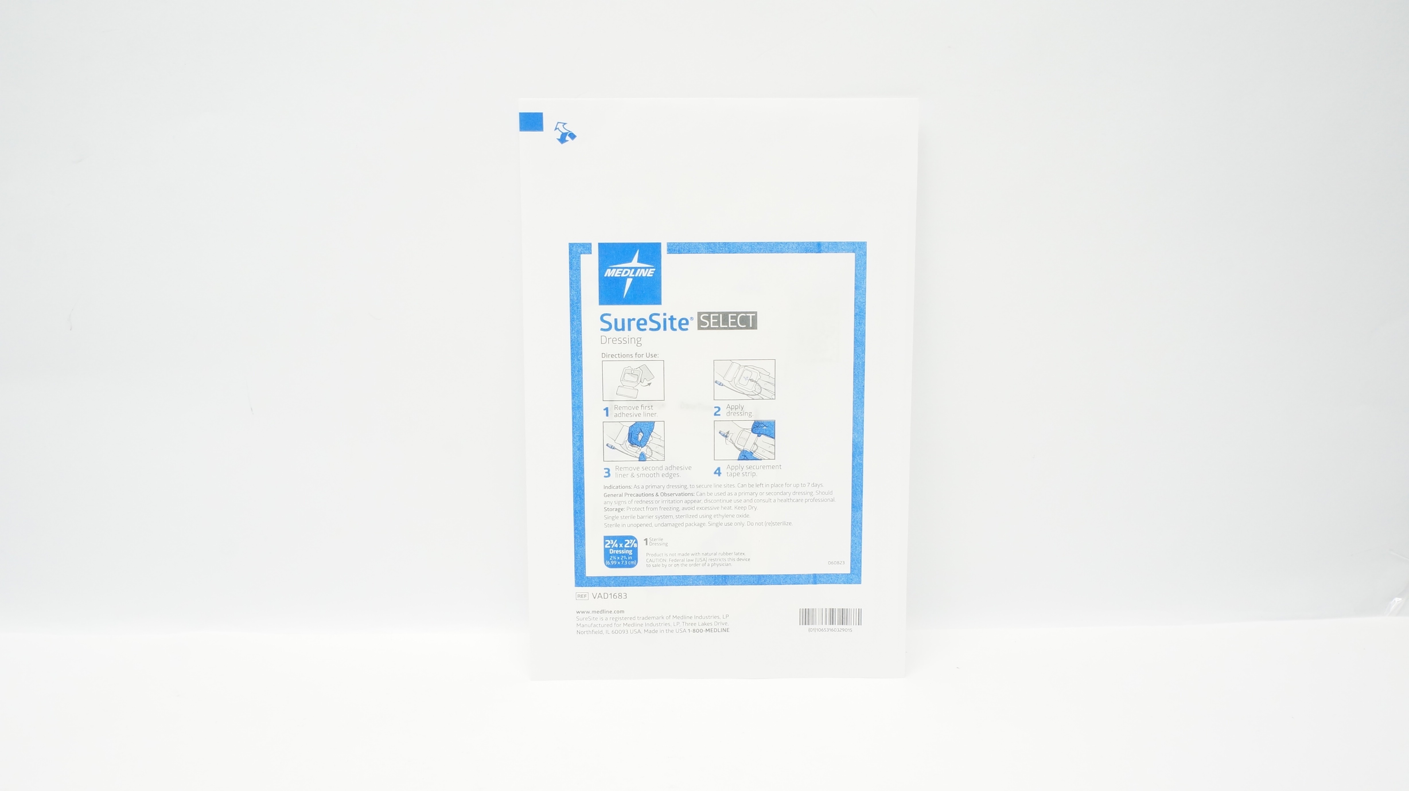 Medline VAD1683 SureSite Select Dressing 2 3/4 x 2 7/8