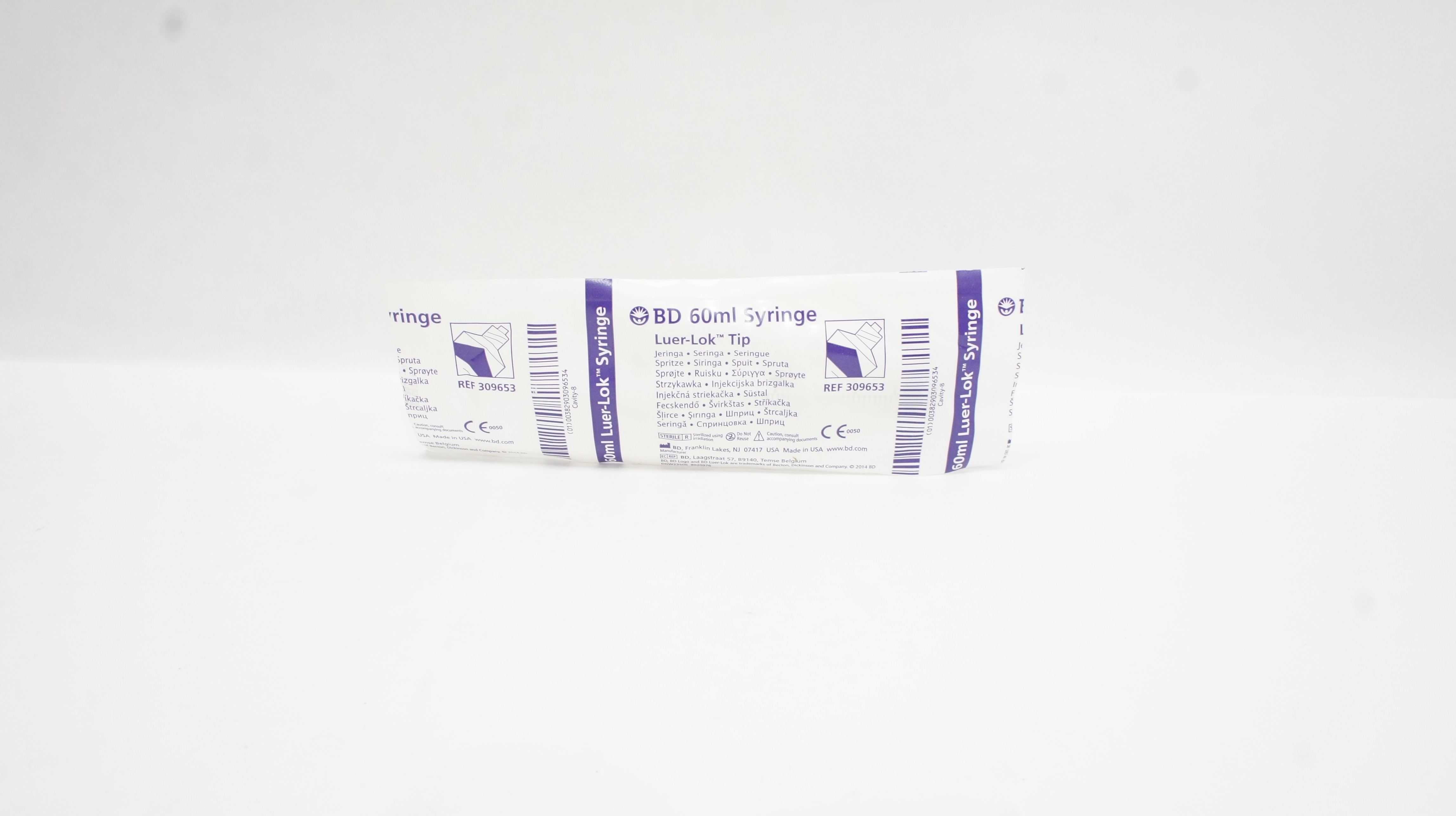 BD 309653 Syringe 60ml, Luer-Lok Tip (x)