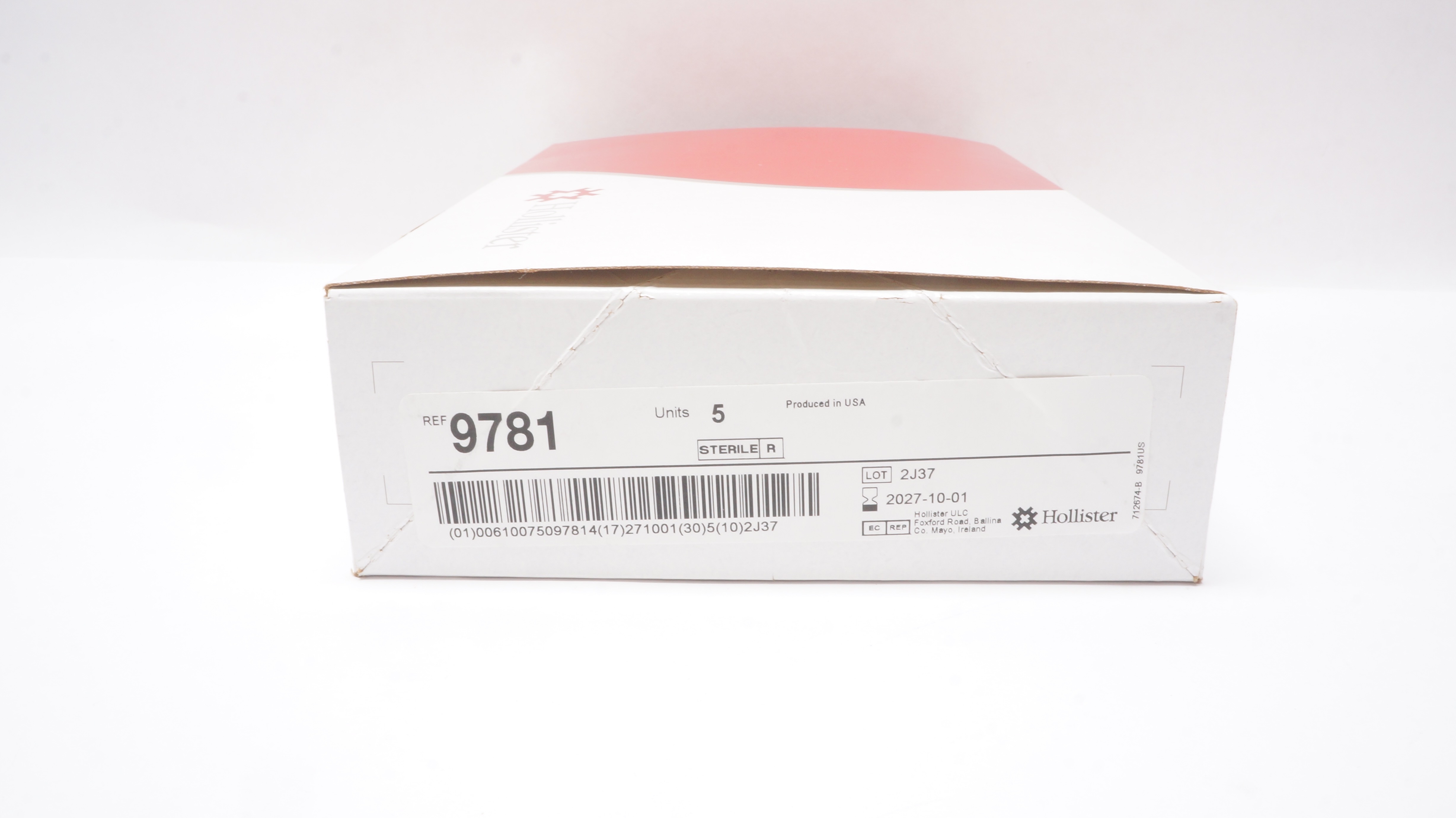 Hollister 9781 Horizontal Drain/Tube Attachment Device 5-40Ch/Fr - Box of 5