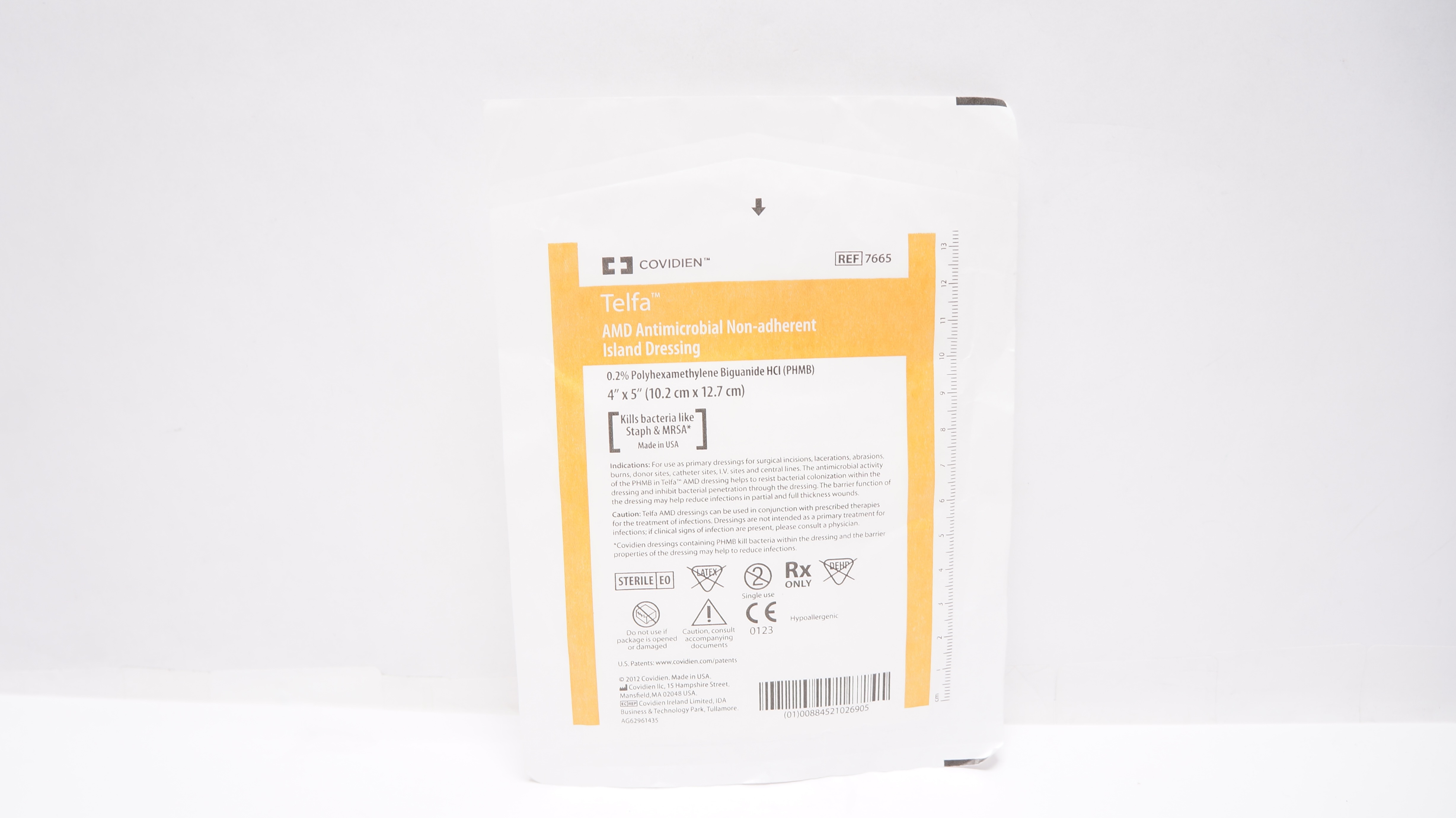 Covidien 7665 Telfa Non-Adherent Island Dressing 4inch x 5inch (x)