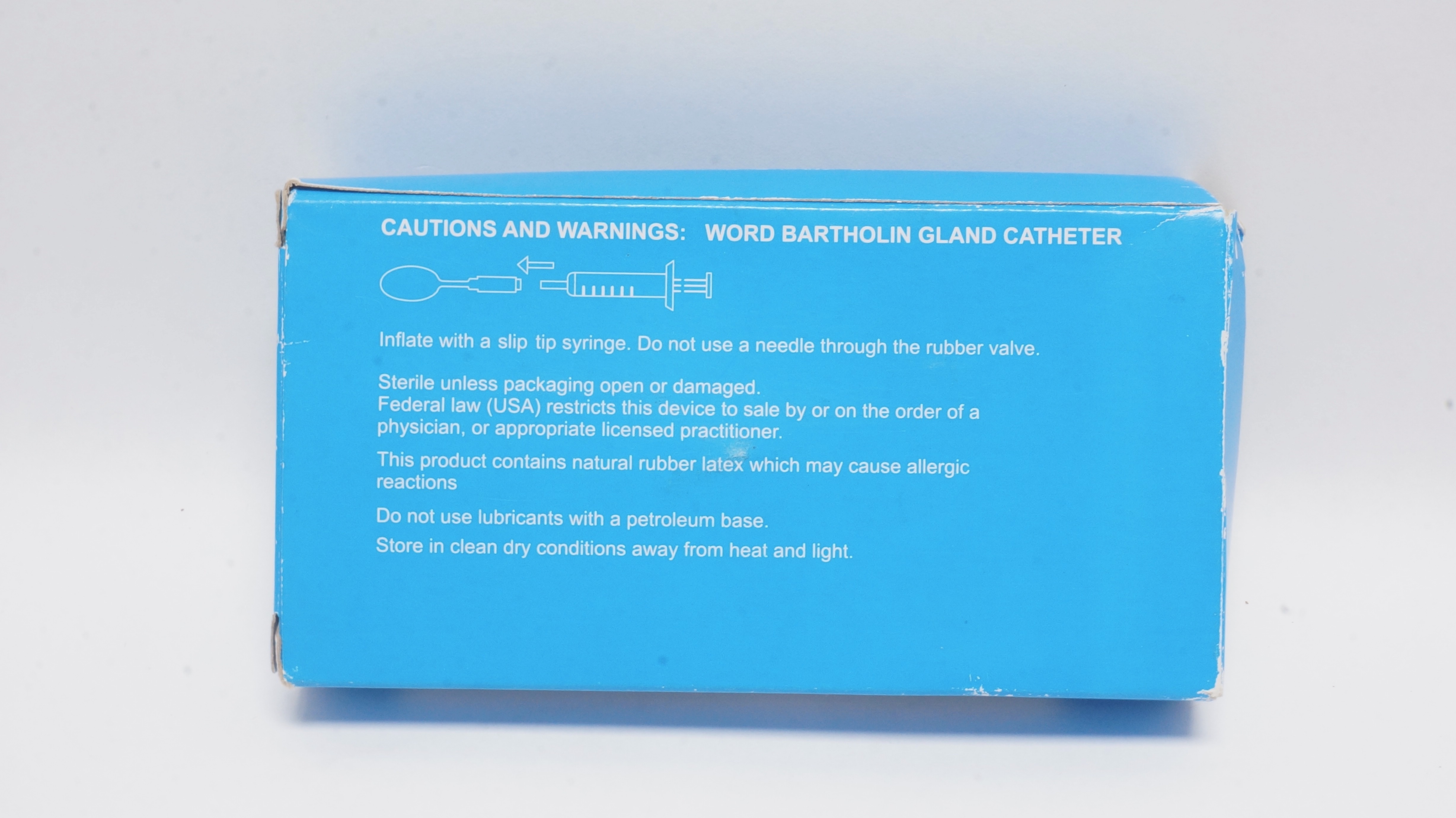 Teleflex 564000 Rusch Word Bartholin Gland Cath. 10Fr x 5cm 5cc (x) - Box of 3