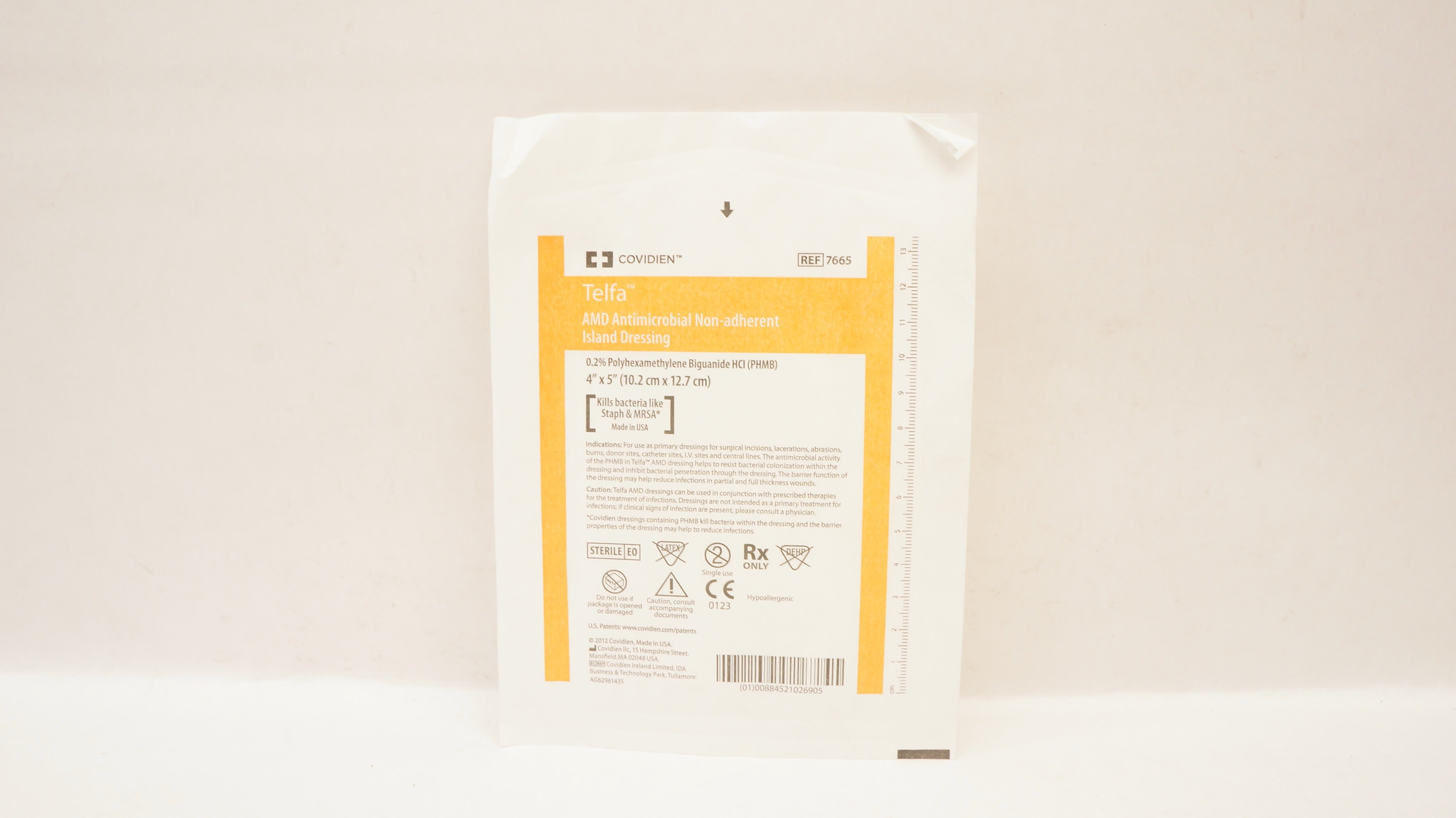 Covidien 7665 Telfa Non-Adherent Island Dressing 4inch x 5inch (x)