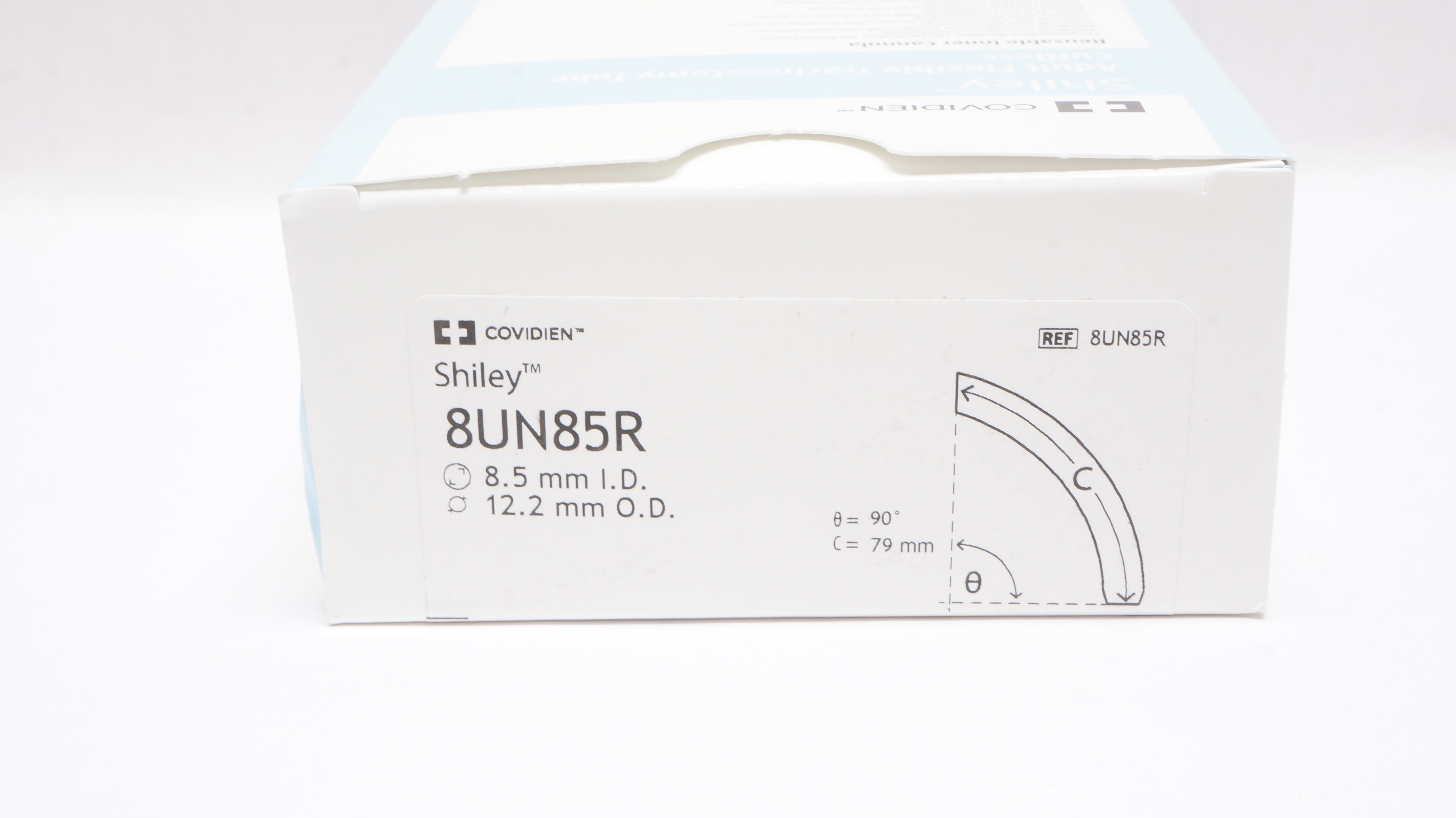 Covidien 8UN85R Shiley Adult Flexible Tracheostomy Tube 8.5mm ID x 12.2mm OD