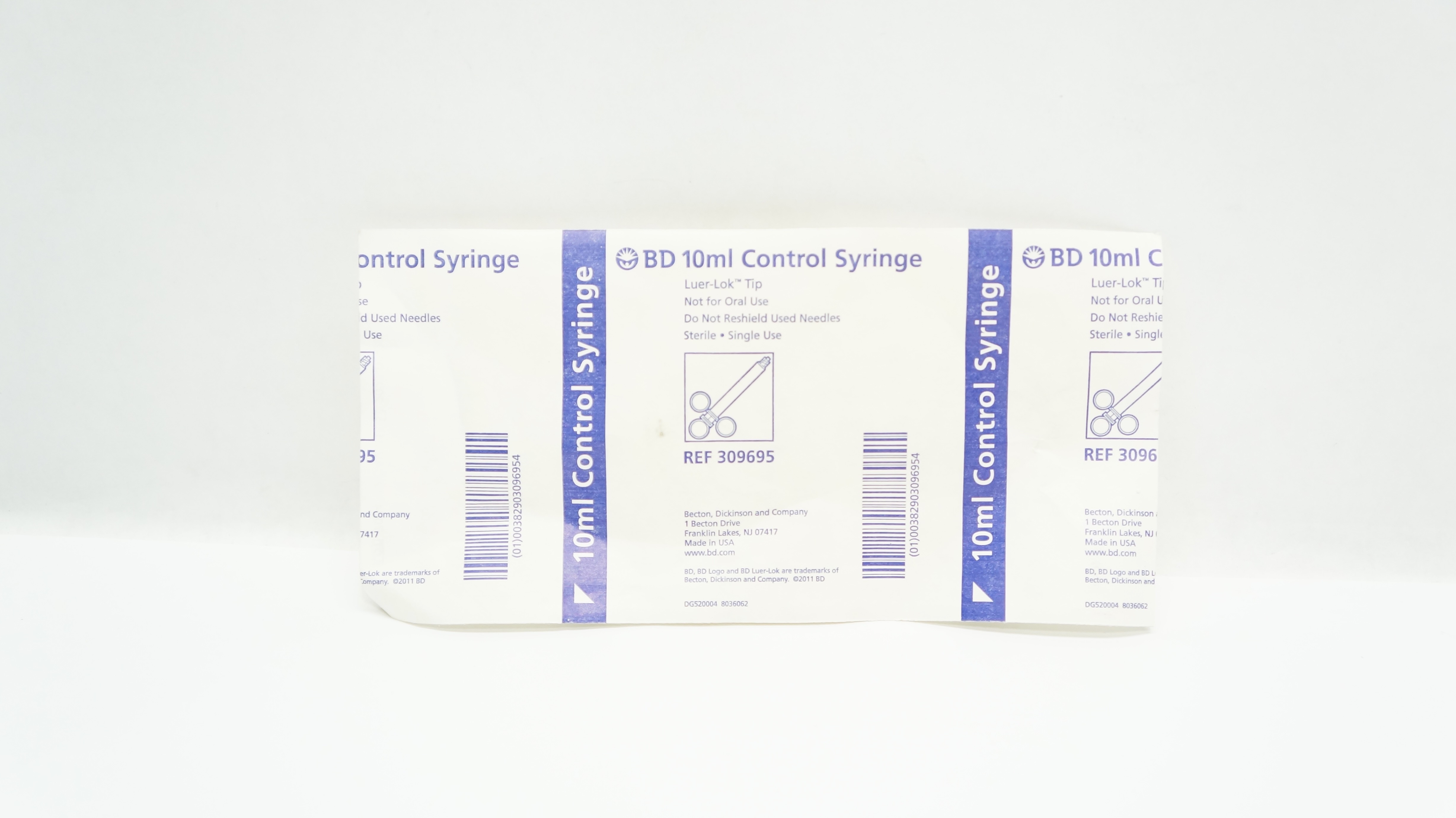 BD 309695  Luer-Lok Tip Control Syringe 10ml (x)