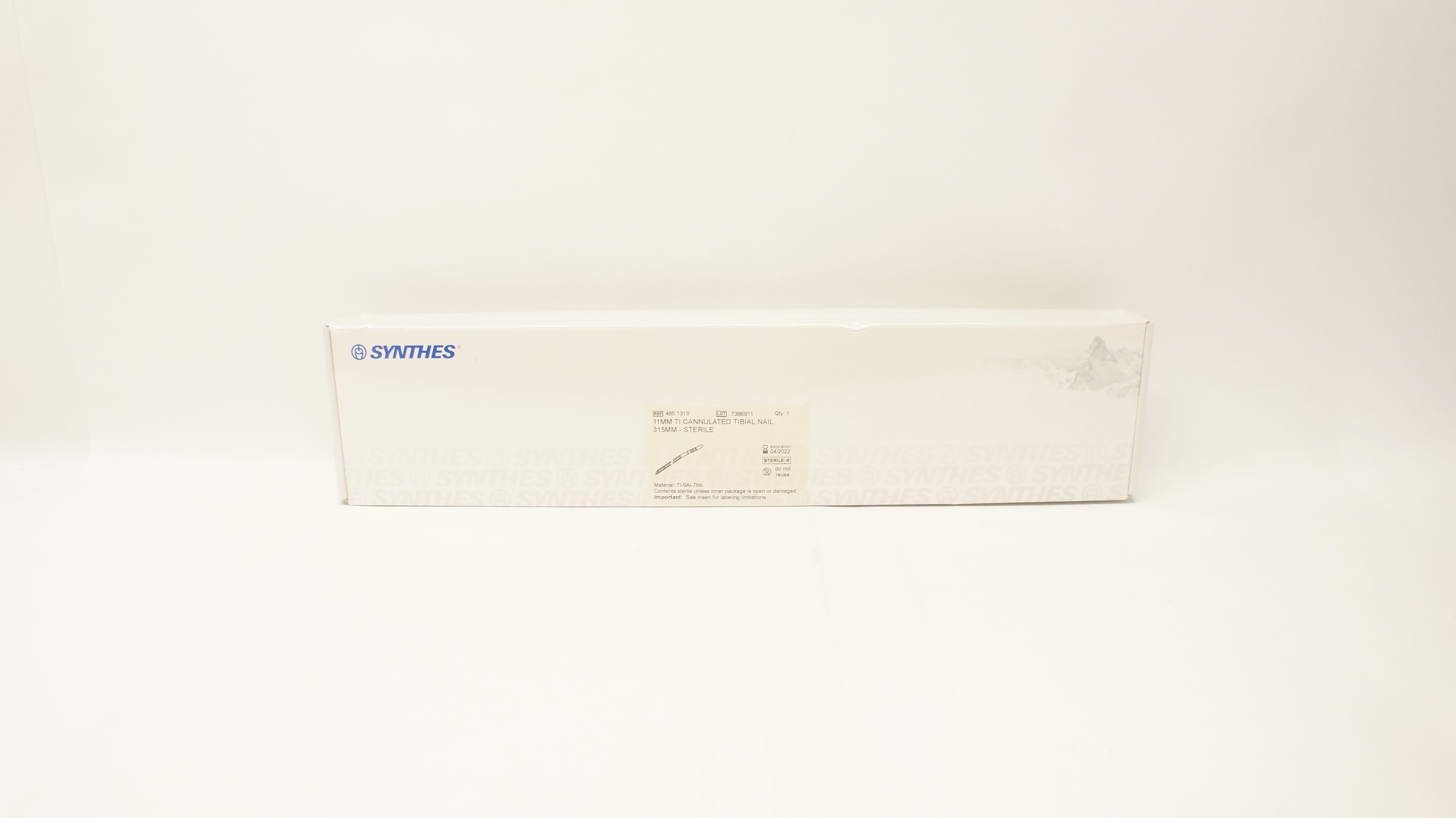 Synthes 485.131S 11mm Ti Cannulated Tibial Nail 315mm