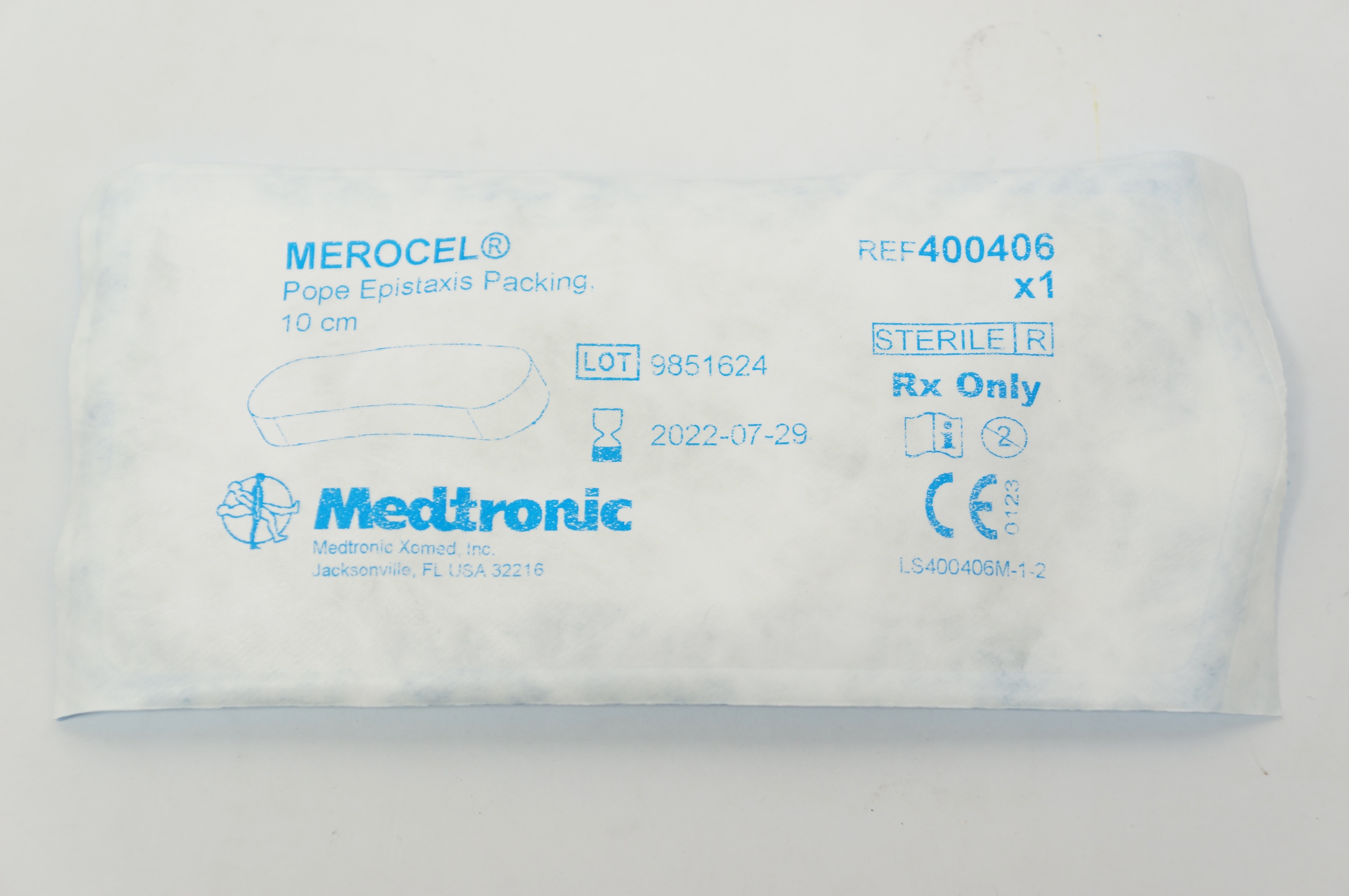 Medtronic 400406 MEROCEL Pope Epistaxis Packing 10cm (x)