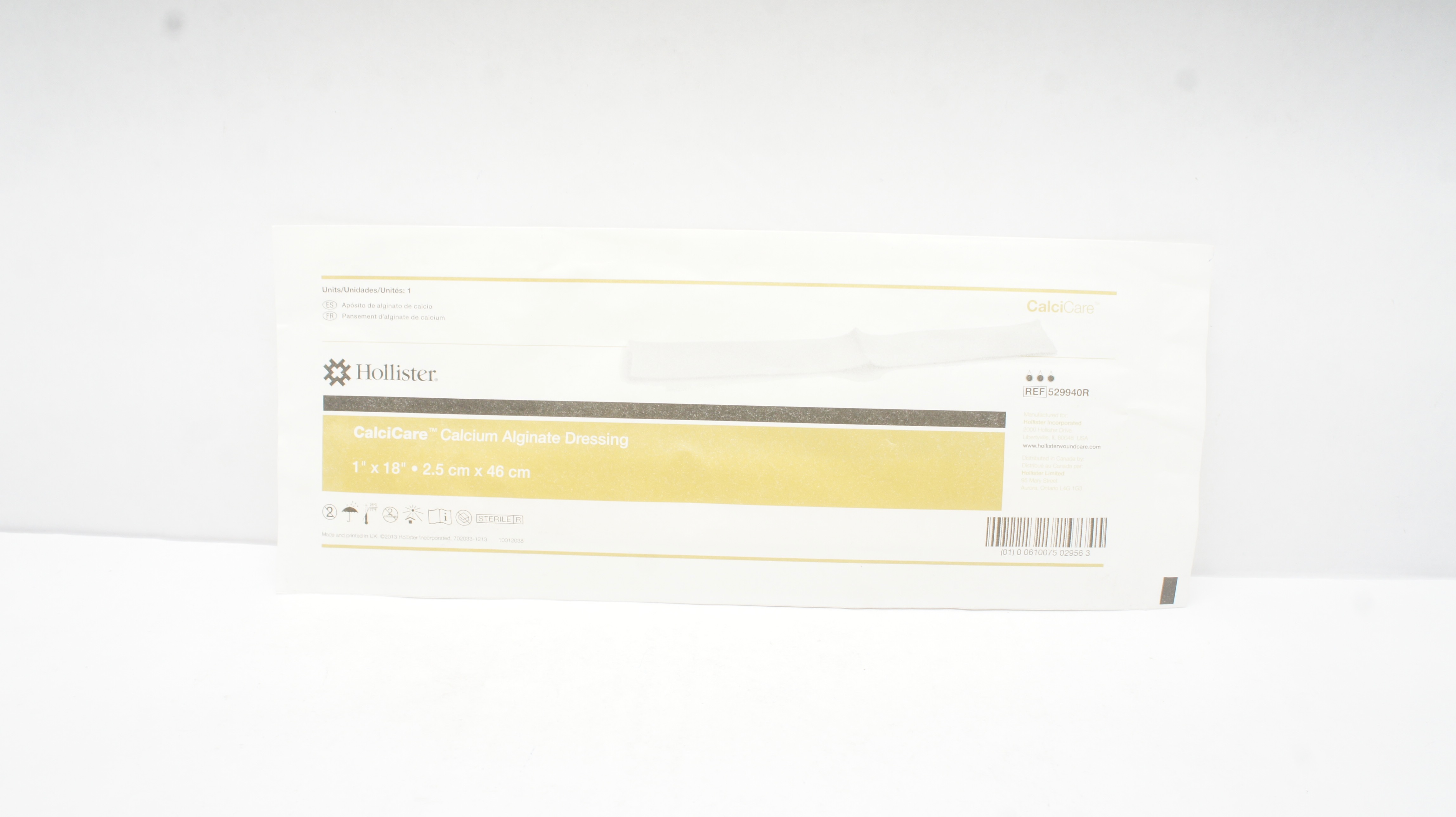 Hollister 529940R CalciCare Calcium Alginate Dressing 1 x 18in. Rope (x)