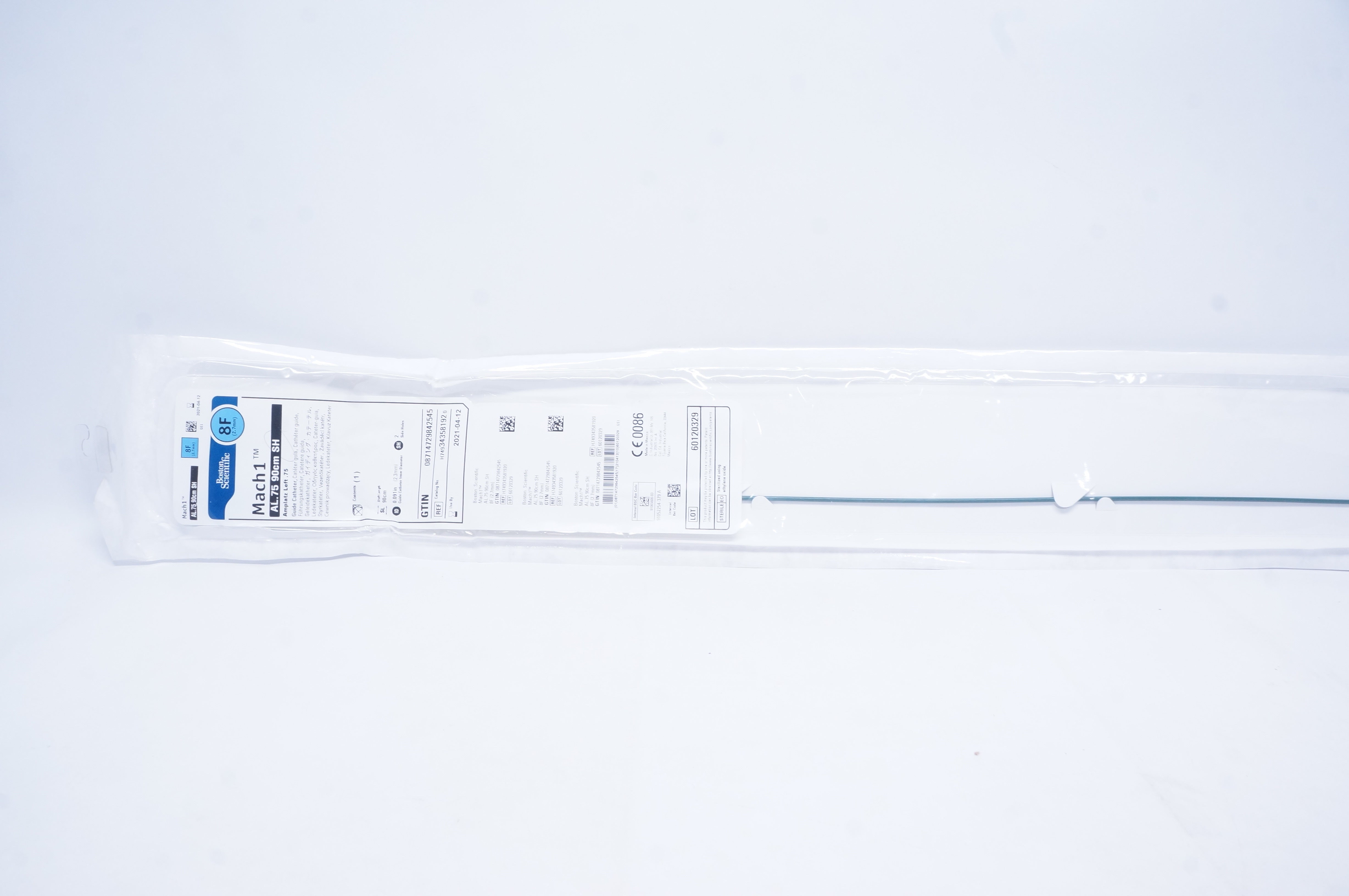 Boston Scientific 34358192 March1 AL.75 90cm SH 8F Amplatz Left 75 Guide Cath(x)